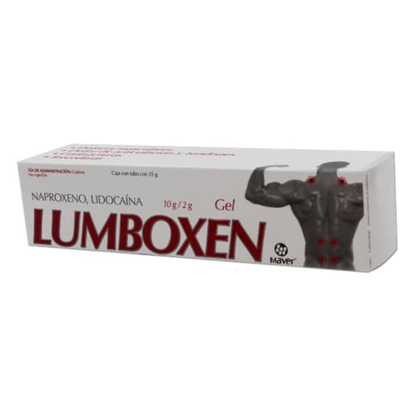 Gel Lumboxen Rojo Tubo 35 gr