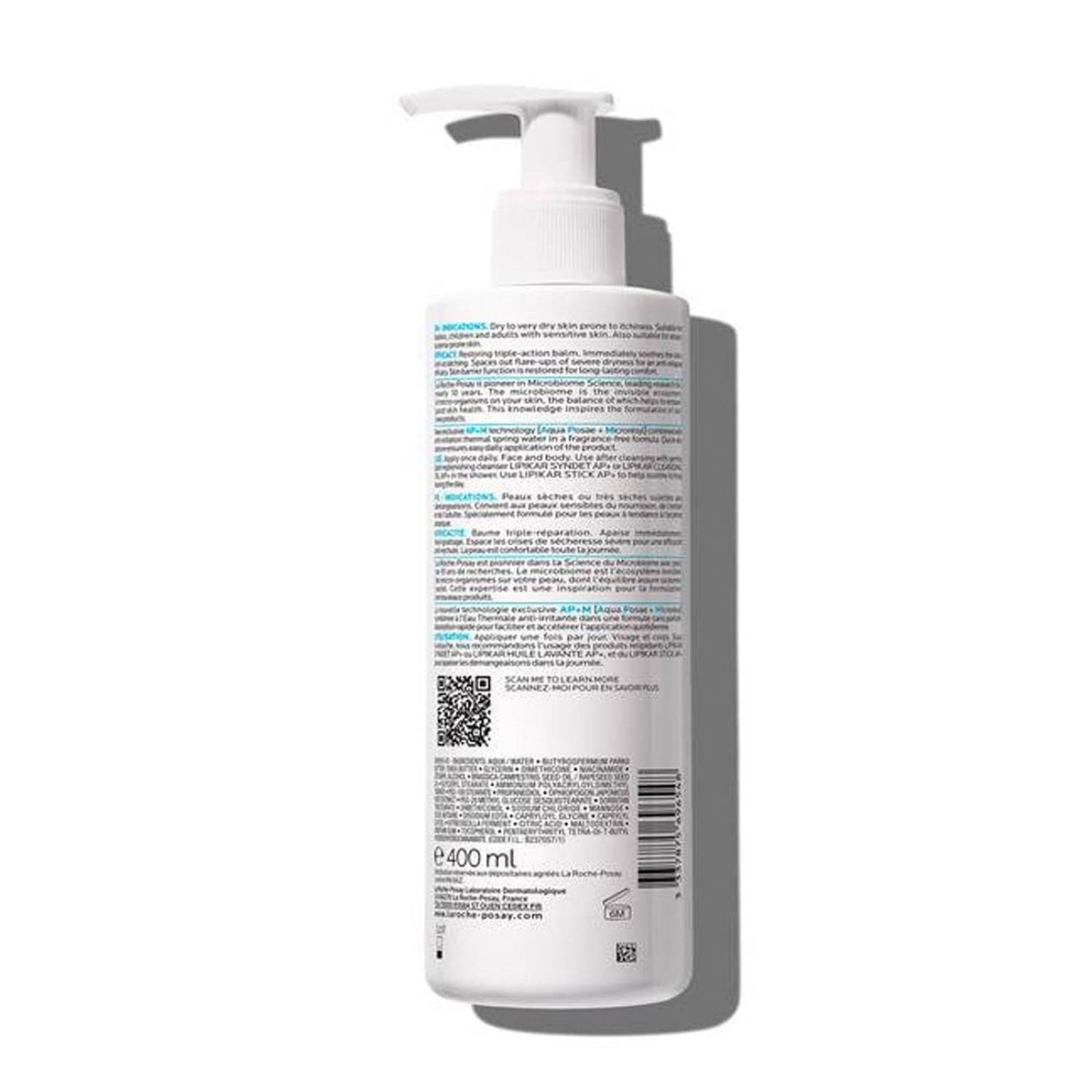 Crema Restauradora La Roche-Posay Lipikar Baume AP+M 400 ml 