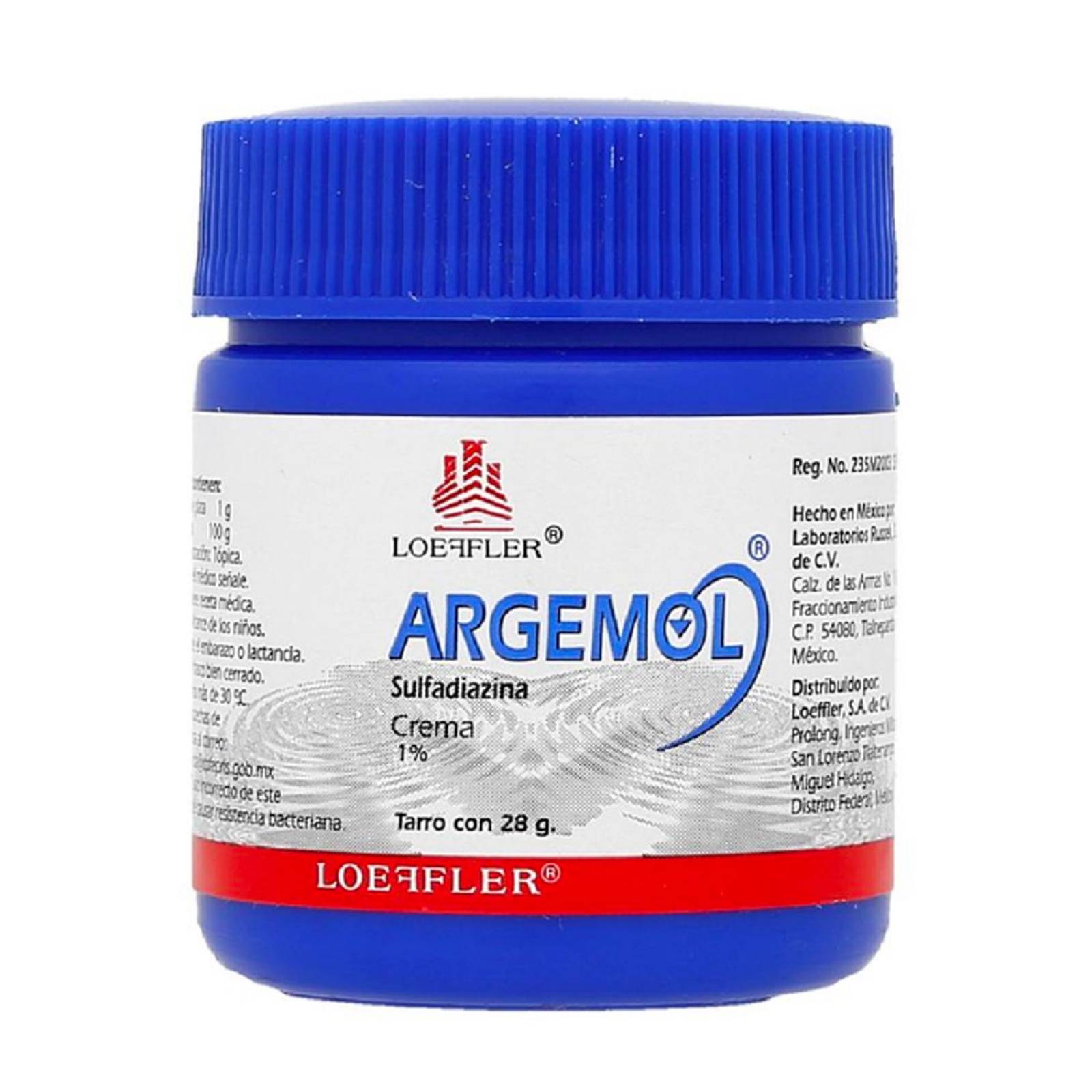Crema Argemol Sulfadiazina 1% Tarro 28 gr
