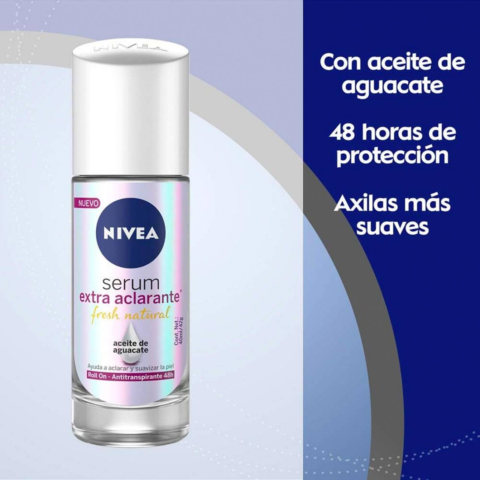 Antitranspirante Nivea Serum Extra Aclarante Roll On 40 ml