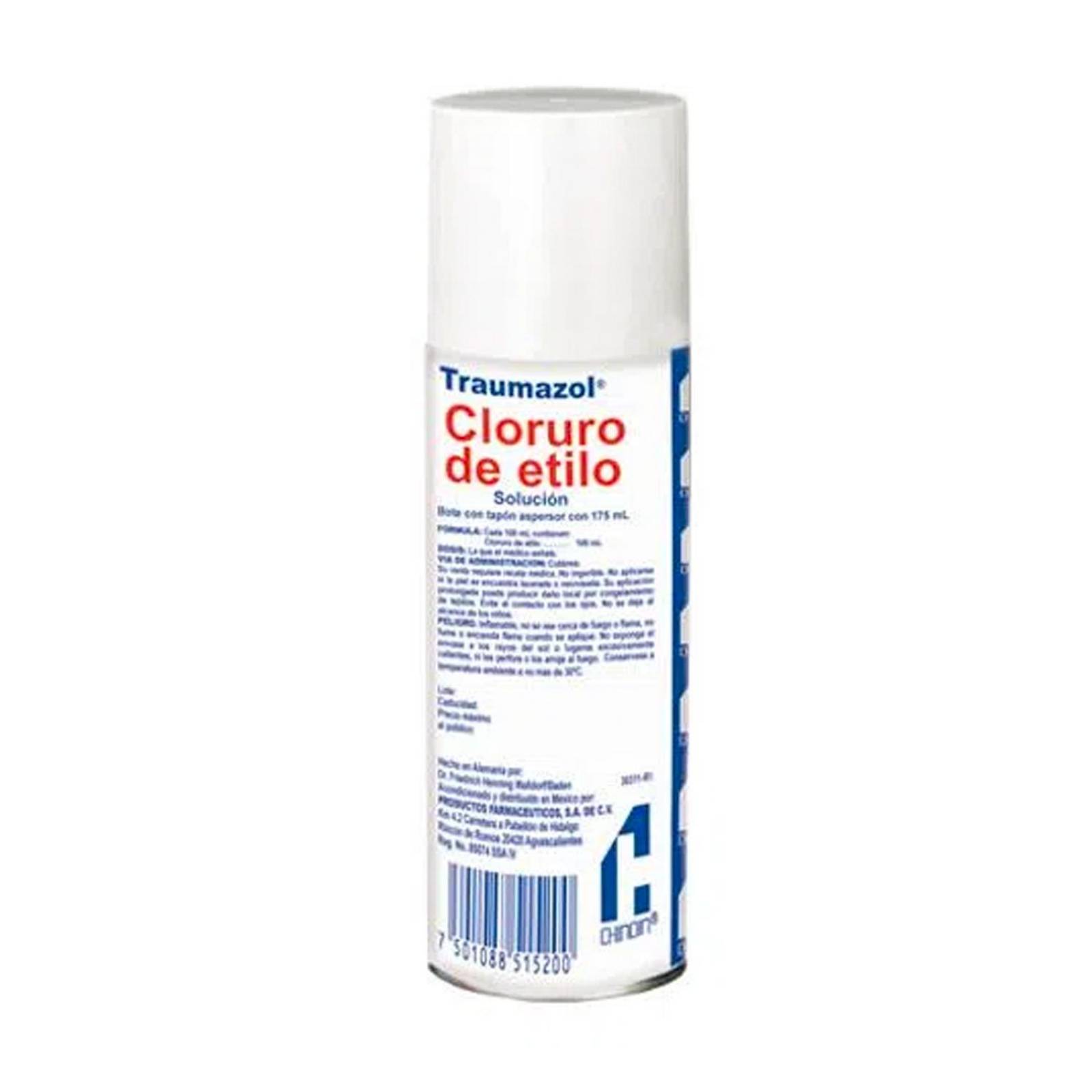 Cloruro de Etilo Traumazol Solución en Aerosol 175 ml 