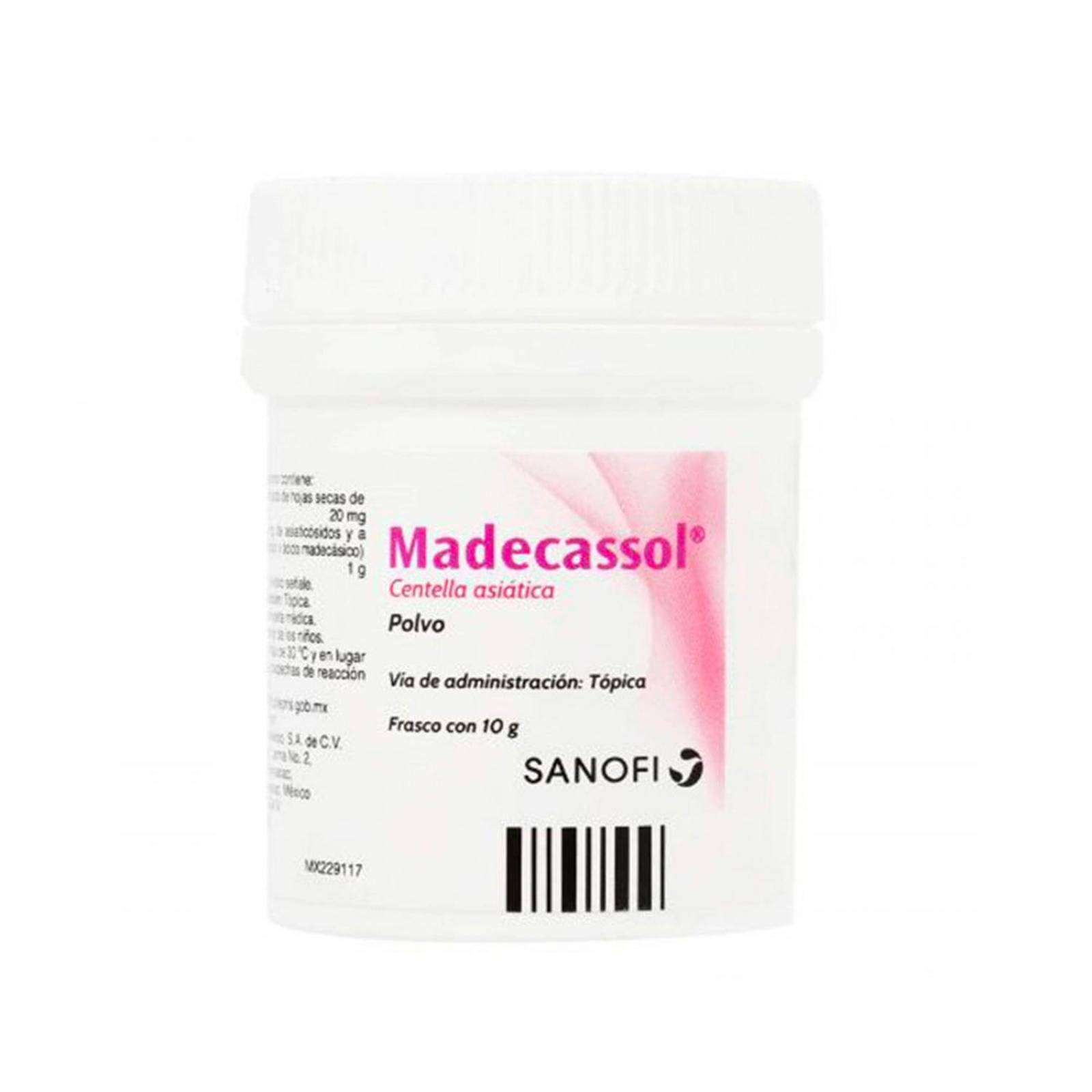 Polvo Madecassol Centella Asiática 20 mg 10 gr