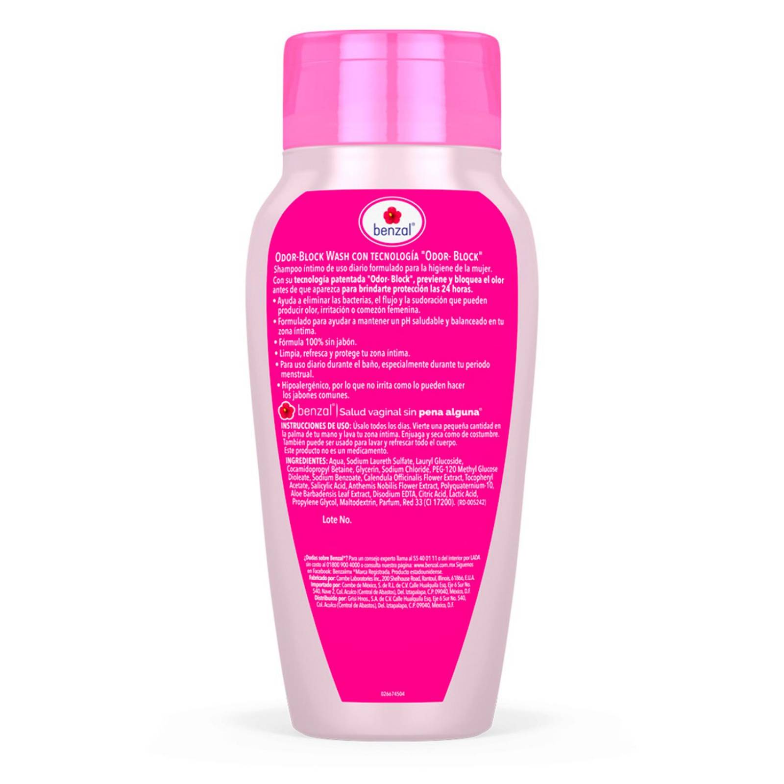 Shampoo Íntimo Benzal Odor Block 240 ml 