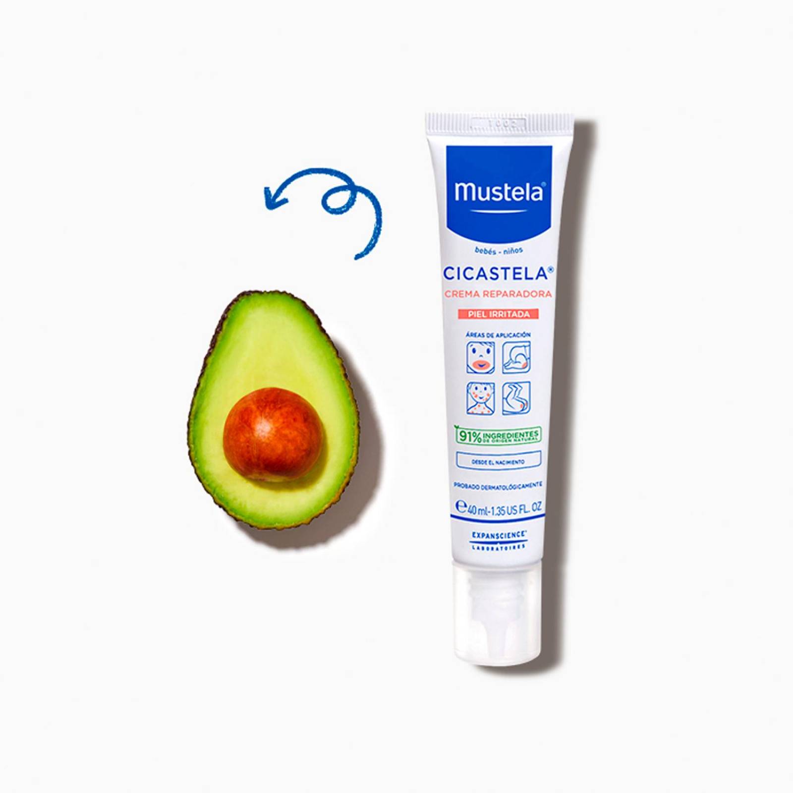 Crema Reparadora Mustela Cicastela Pieles Irritadas 40 ml