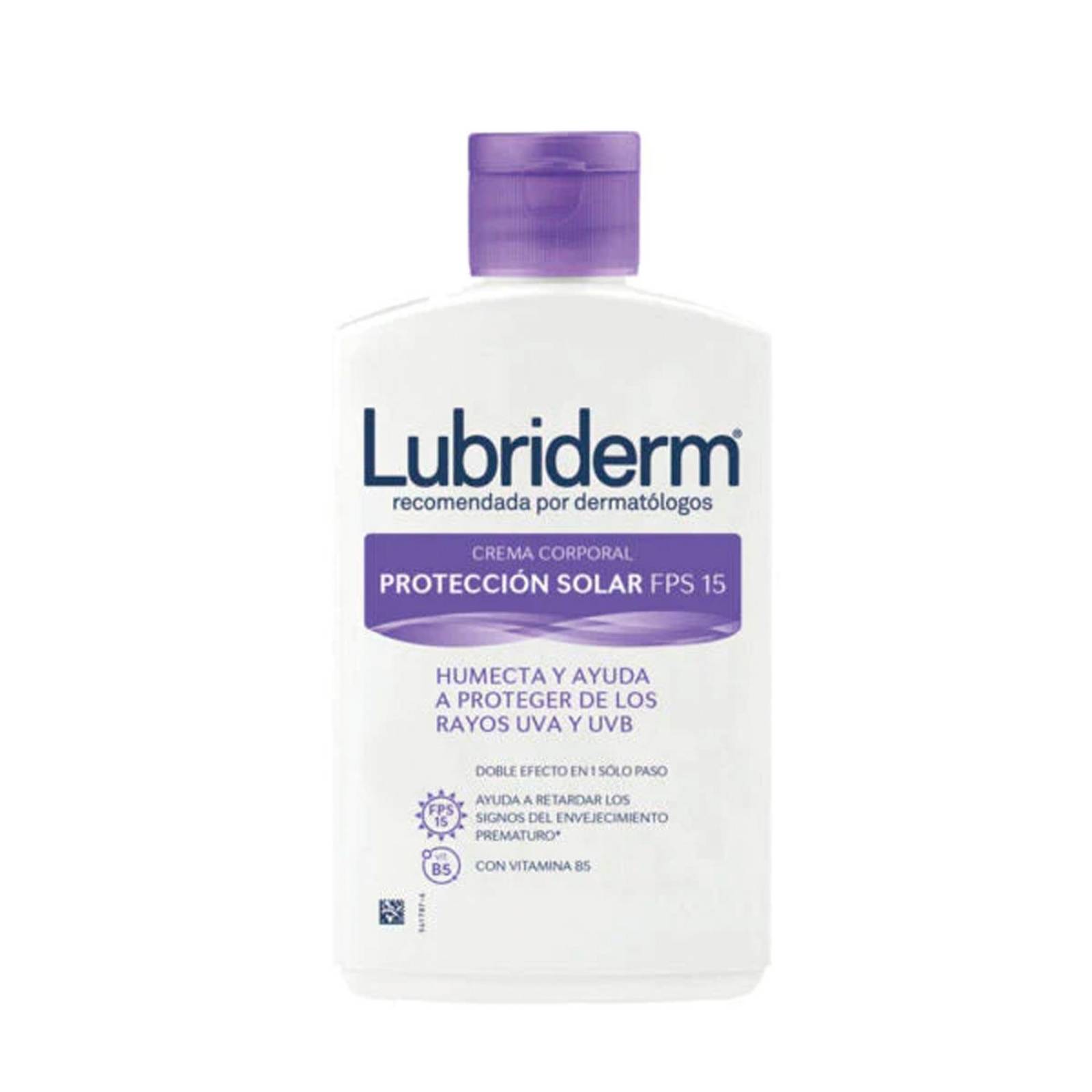 Crema Corporal Lubriderm Protección Solar FPS 15 200 ml 
