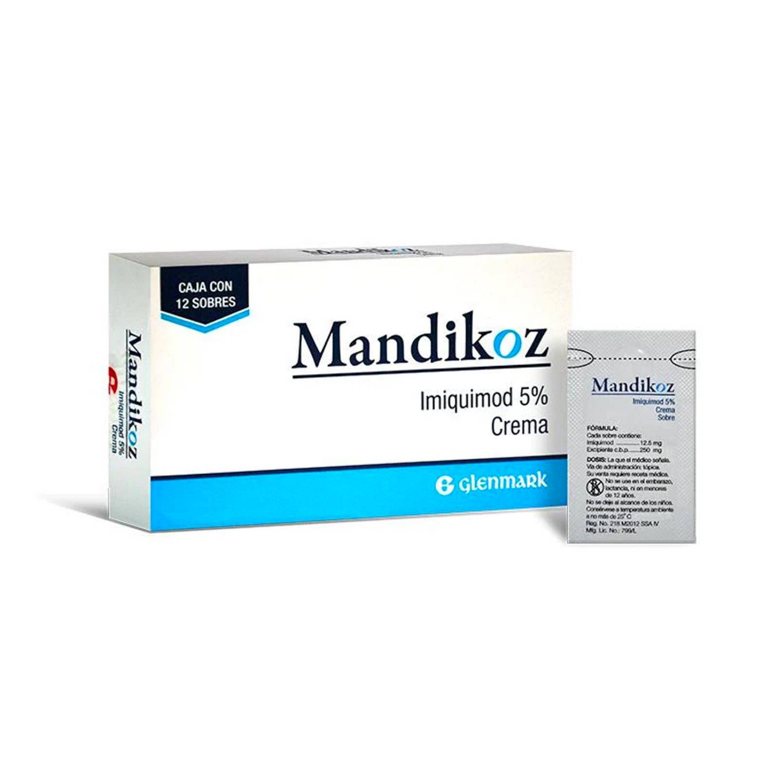 Crema Mandikoz Imiquimod 5 % 12 sobres 