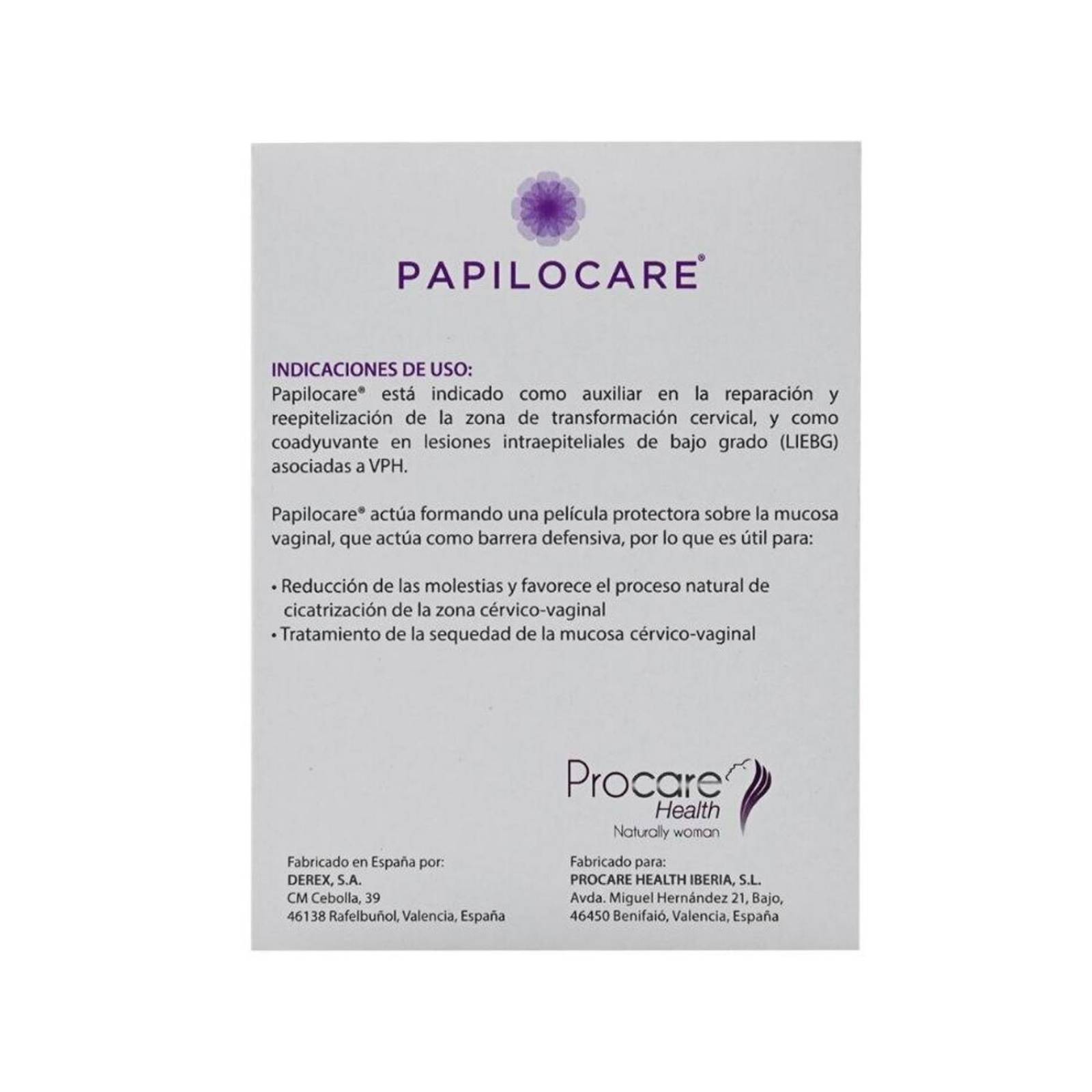 Gel Vaginal Papilocare 7 viales de 5 ml 