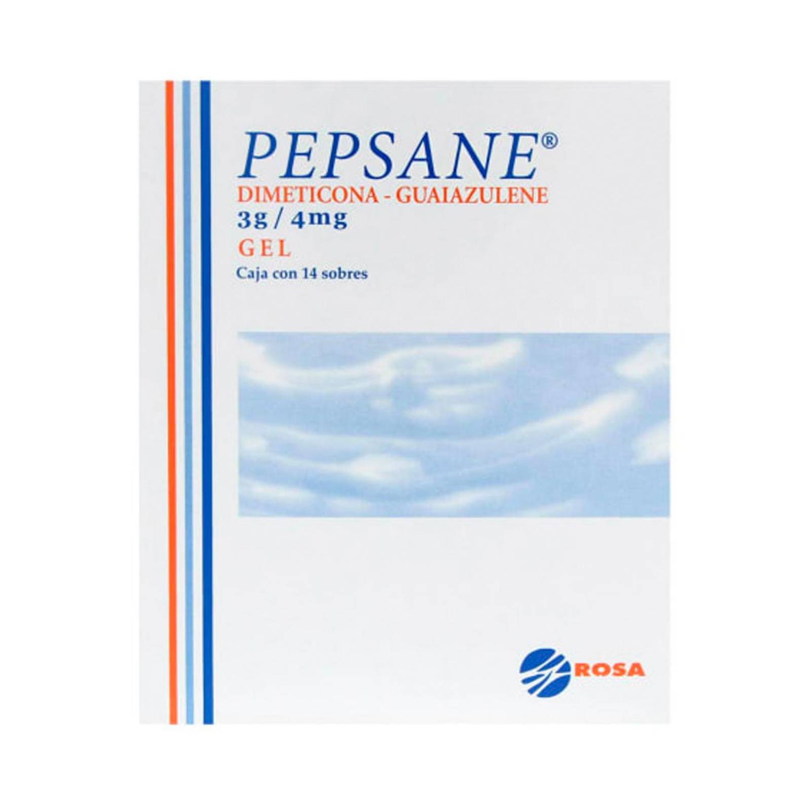 Gel Pepsane 3 g/4 mg 14 sobres 