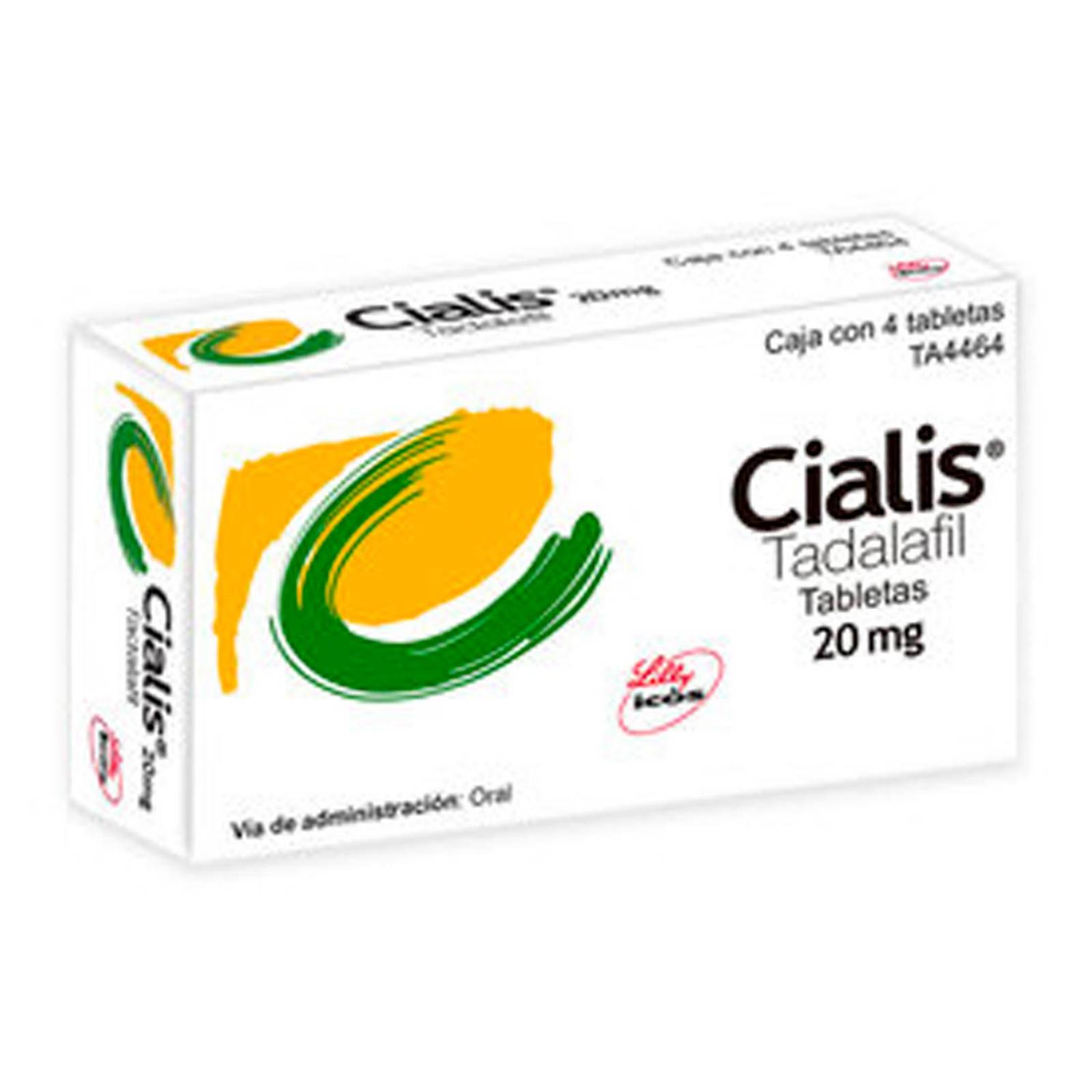 Tadalafil Cialis 20 mg 4 Tabletas