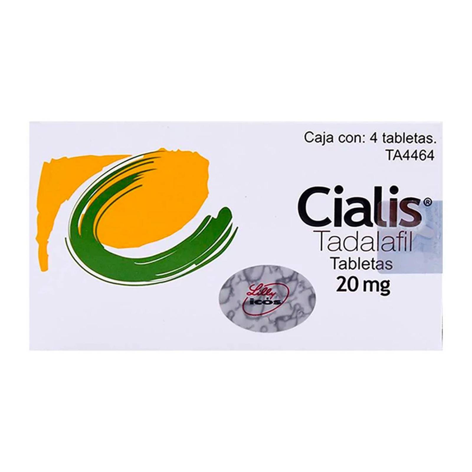 Tadalafil Cialis 20 mg 4 Tabletas