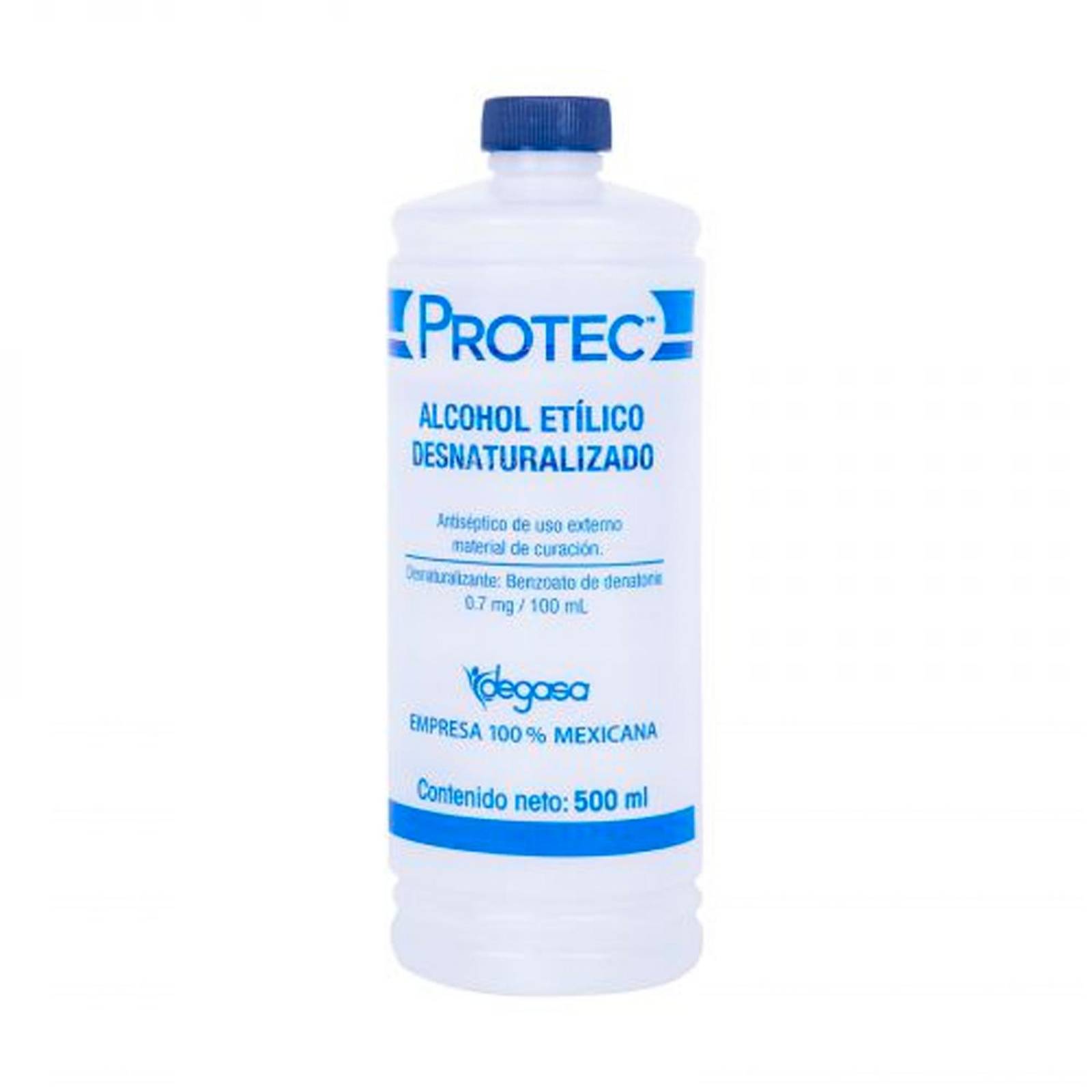 Alcohol Etílico Protec Desnaturalizado 500 ml 