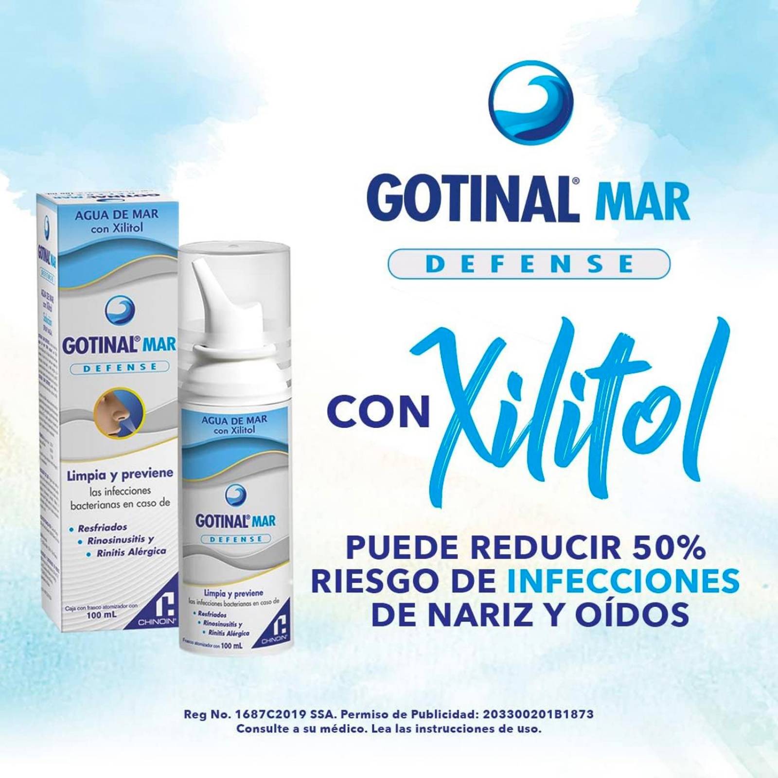 Agua de Mar Gotinal Mar Defense 100 ml 