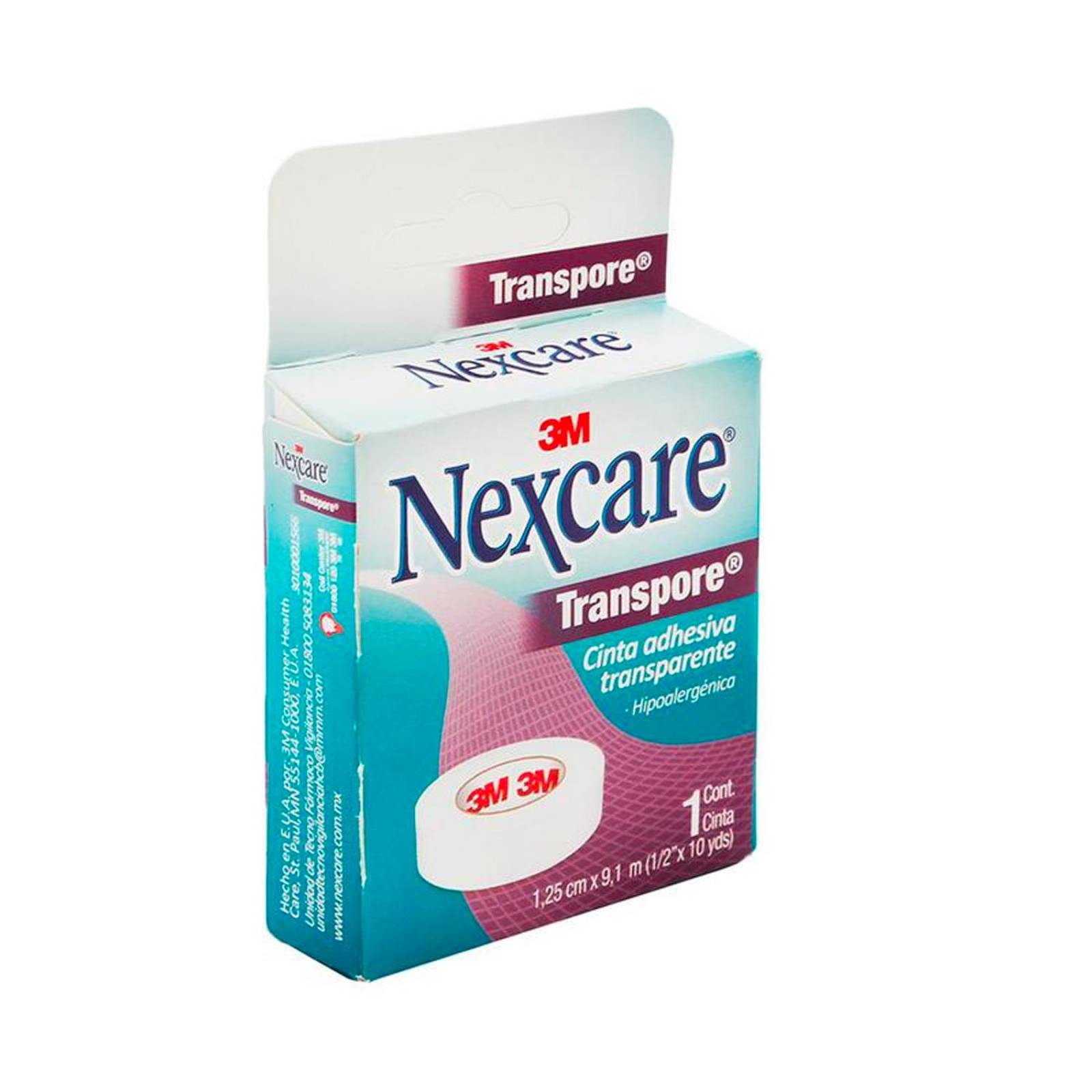 Cinta Adhesiva Nexcare Transpore 1 pieza 