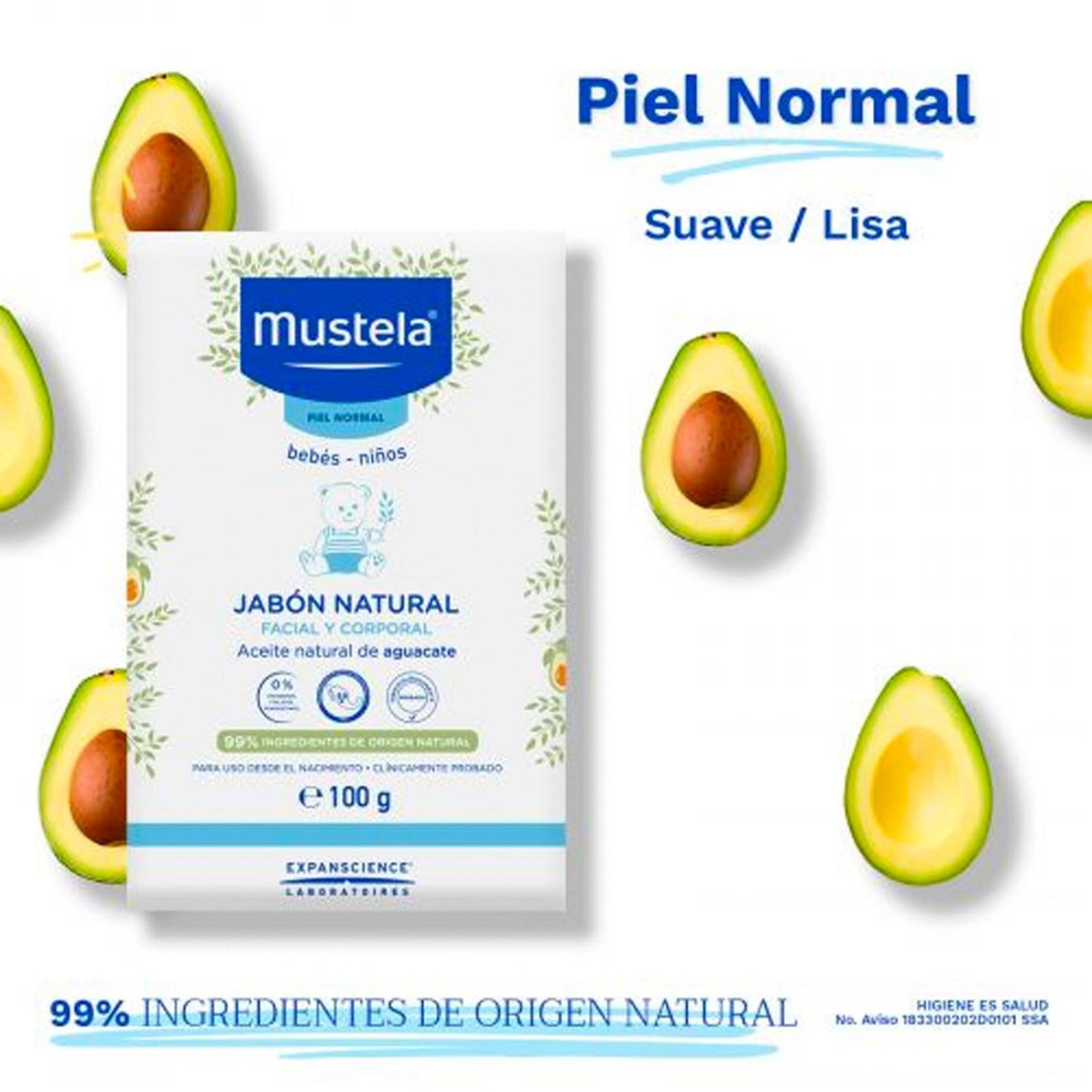 Jabón Mustela Natural 100 gr 