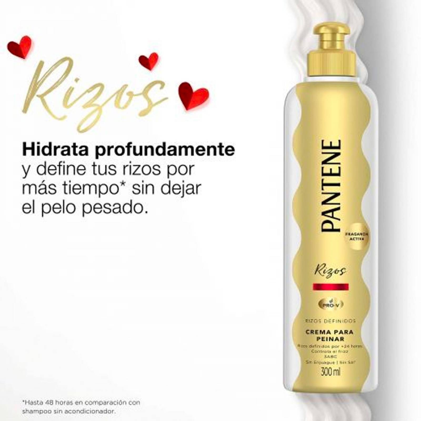Crema para Peinar Pantene Pro-V Rizos Definidos 300 ml