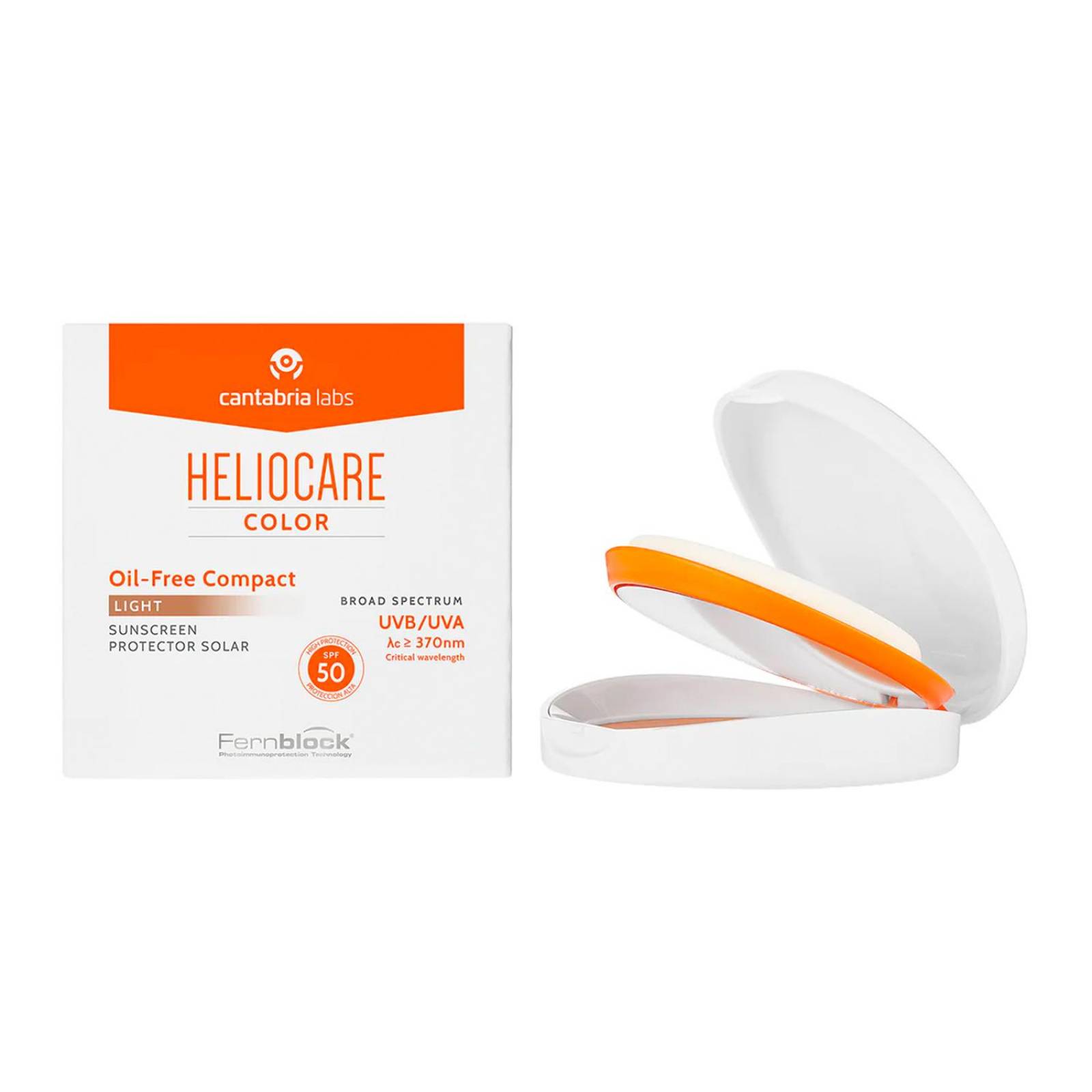Polvo Compacto Heliocare Color Light Oil Free FPS 50+ 10 gr