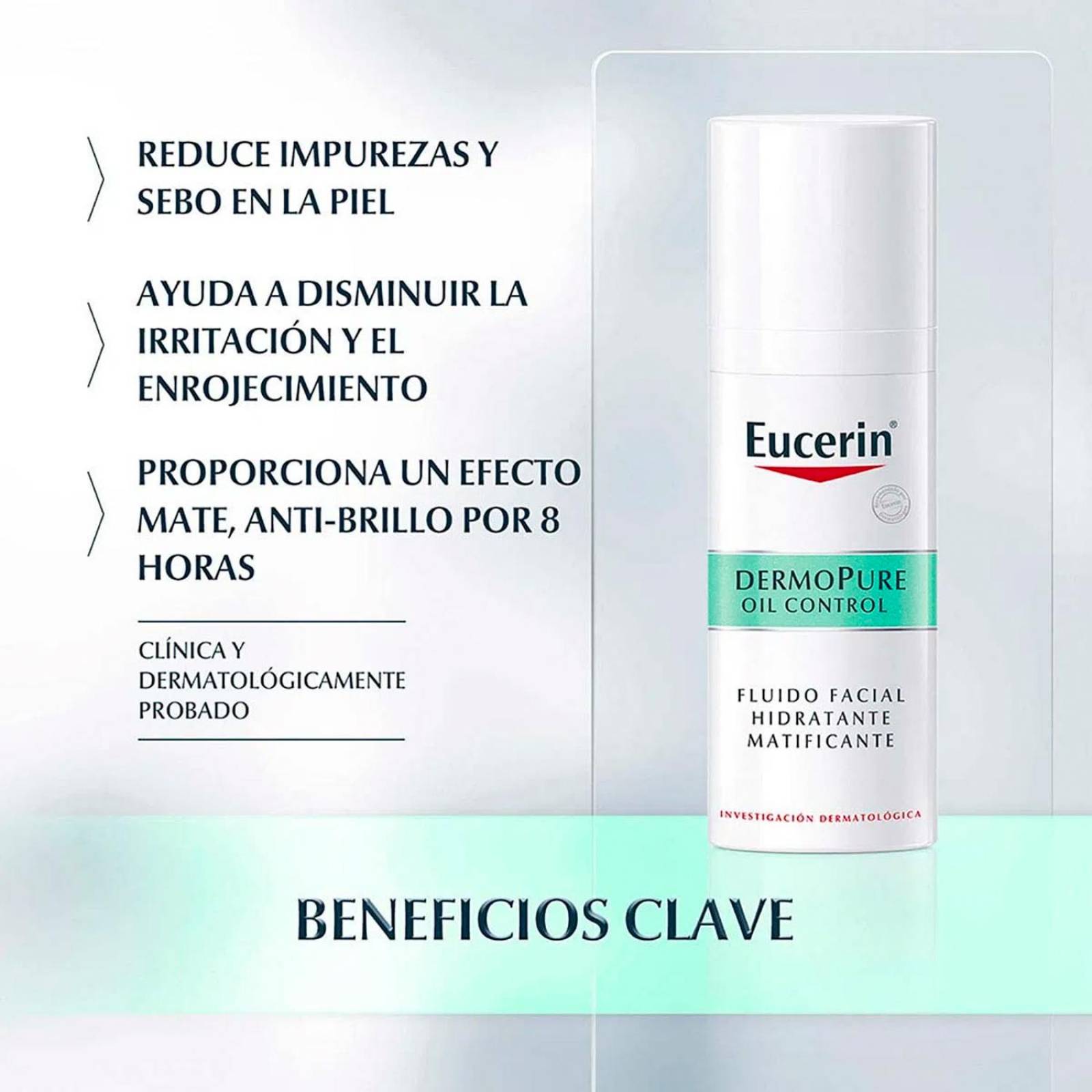 Fluido Facial Hidratante Eucerin Dermopure Oil Control 50 ml 