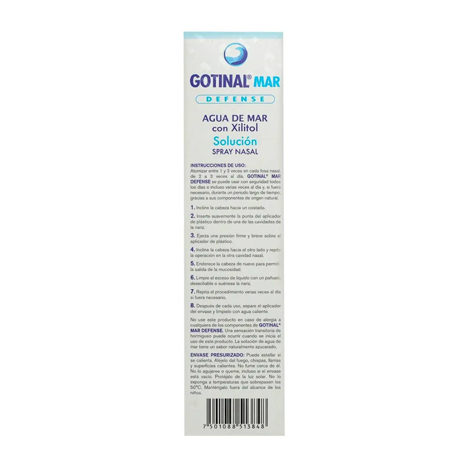 Agua de Mar Gotinal Mar Defense 50 ml 