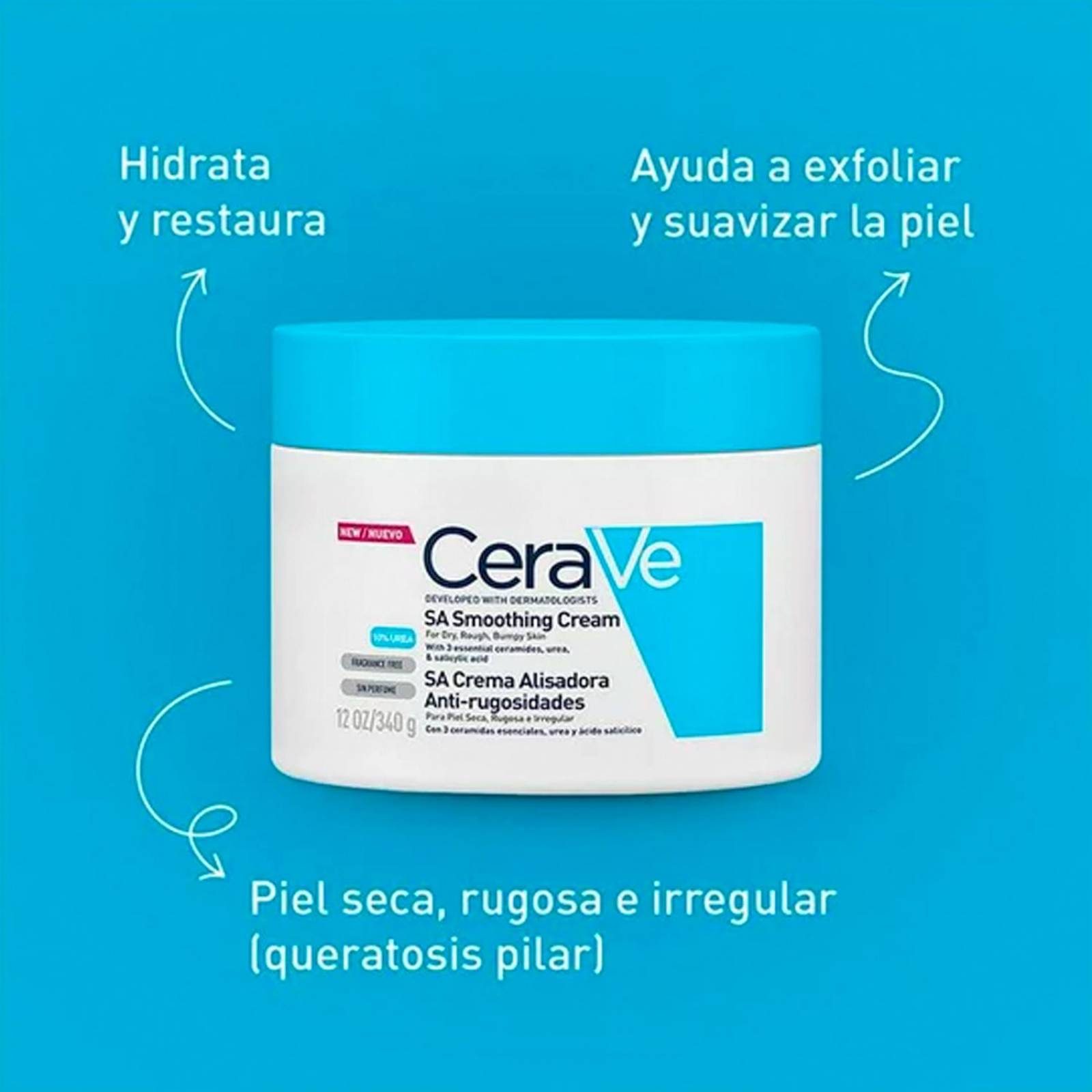 Crema Alisadora CeraVe Anti-Rugosidades 340 gr