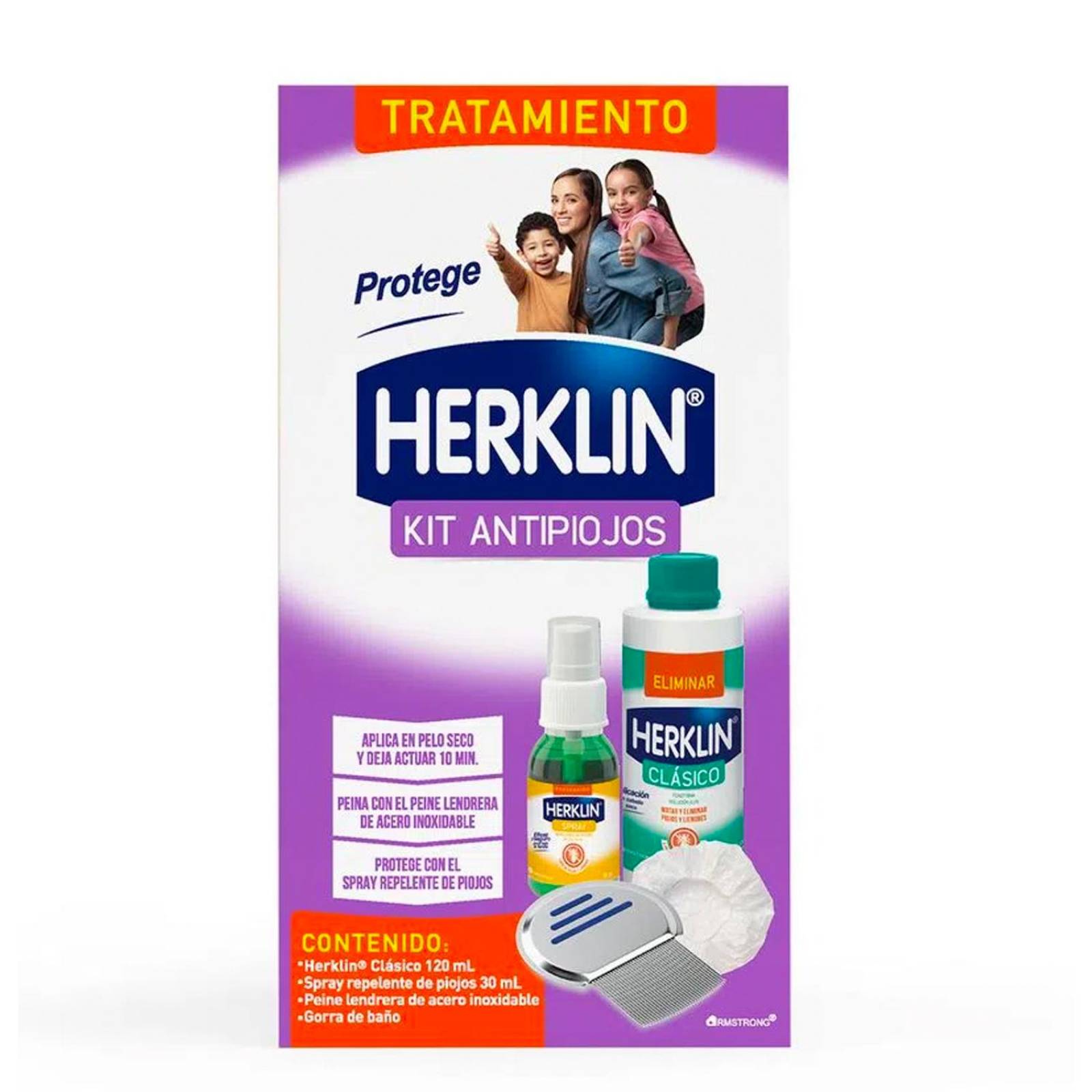 Tratamiento Herklin Kit Antipiojos 