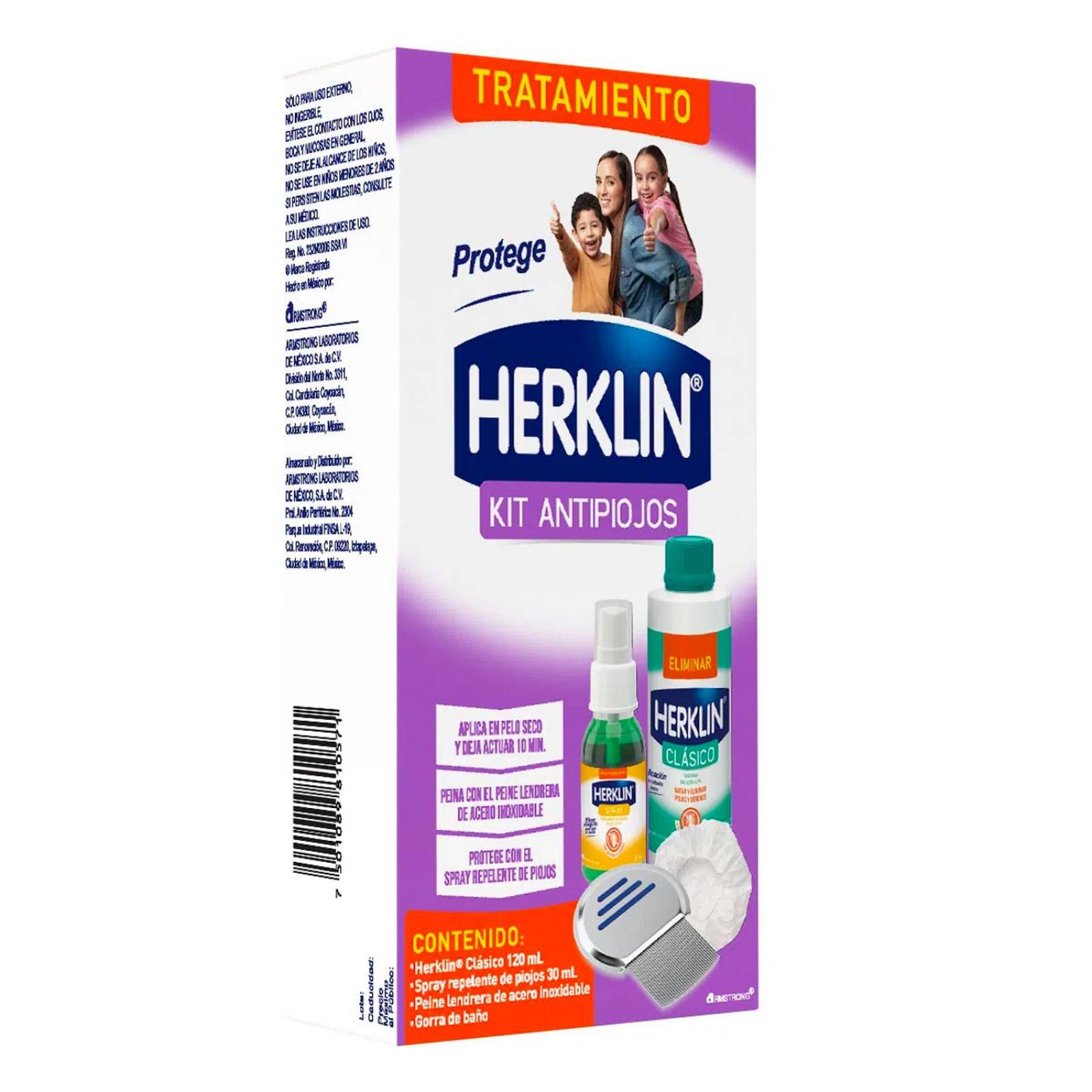 Tratamiento Herklin Kit Antipiojos 