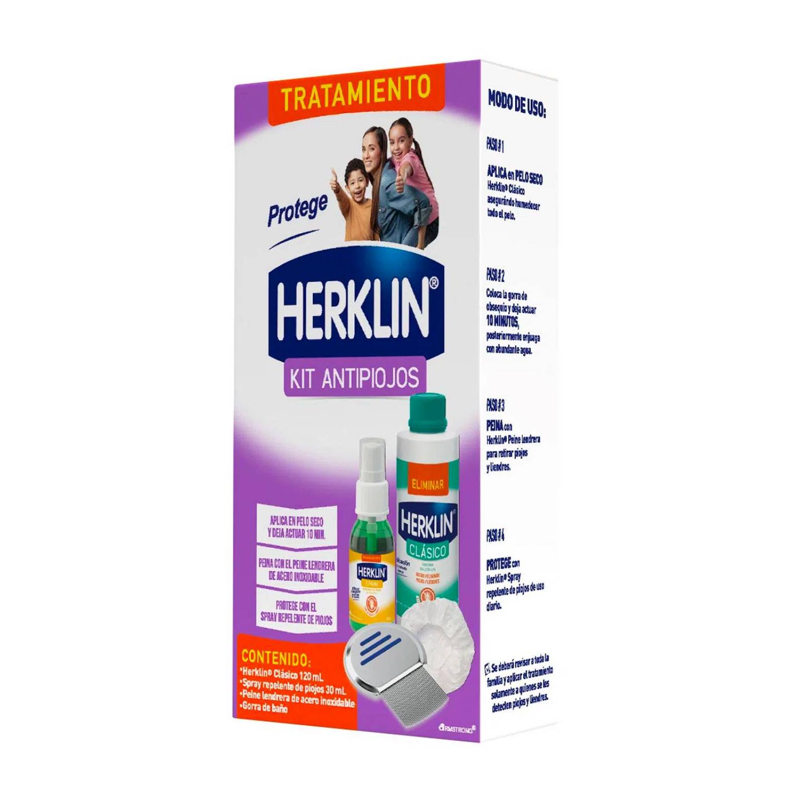 Tratamiento Herklin Kit Antipiojos 