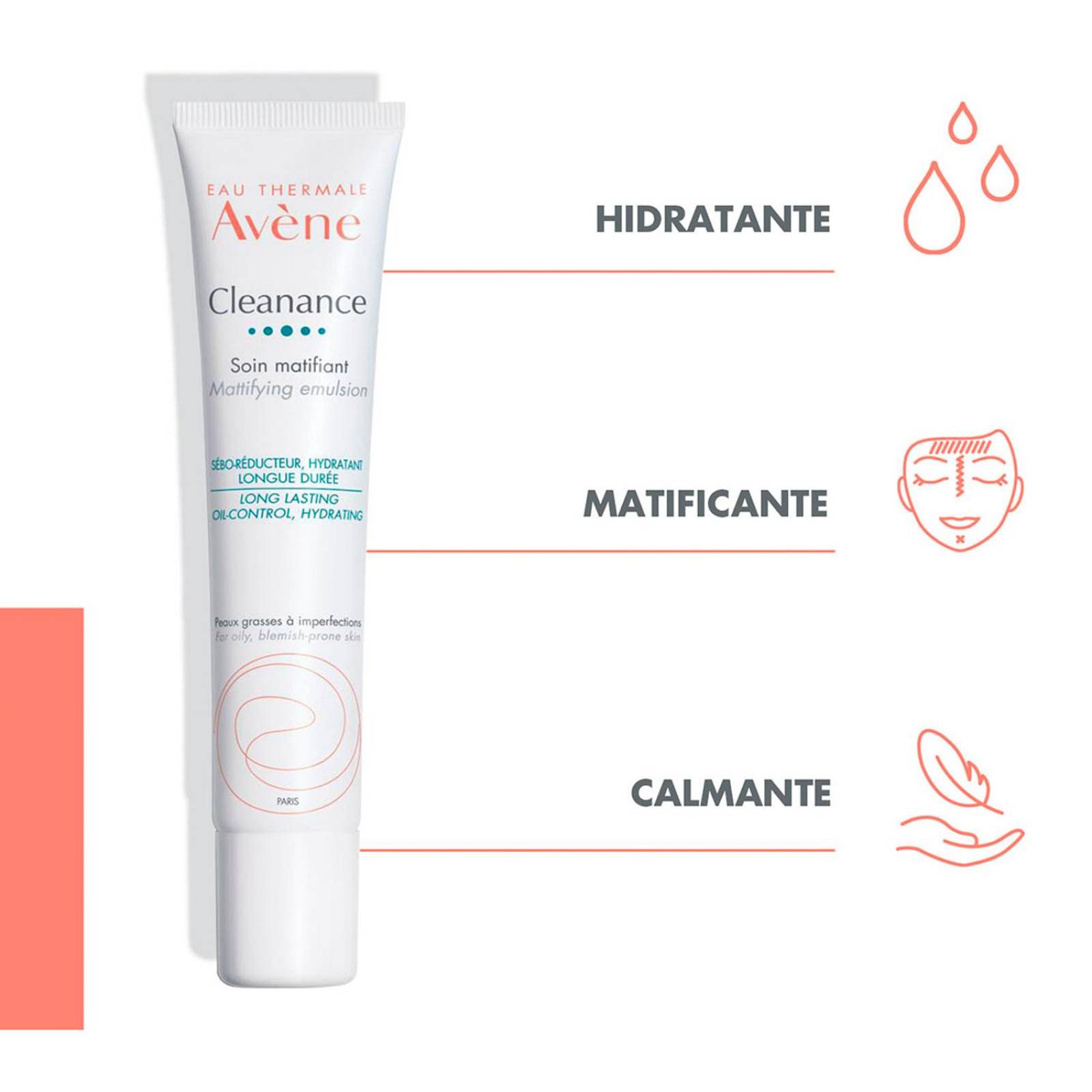 Crema Facial Avène Cleanance Matificante 40 ml