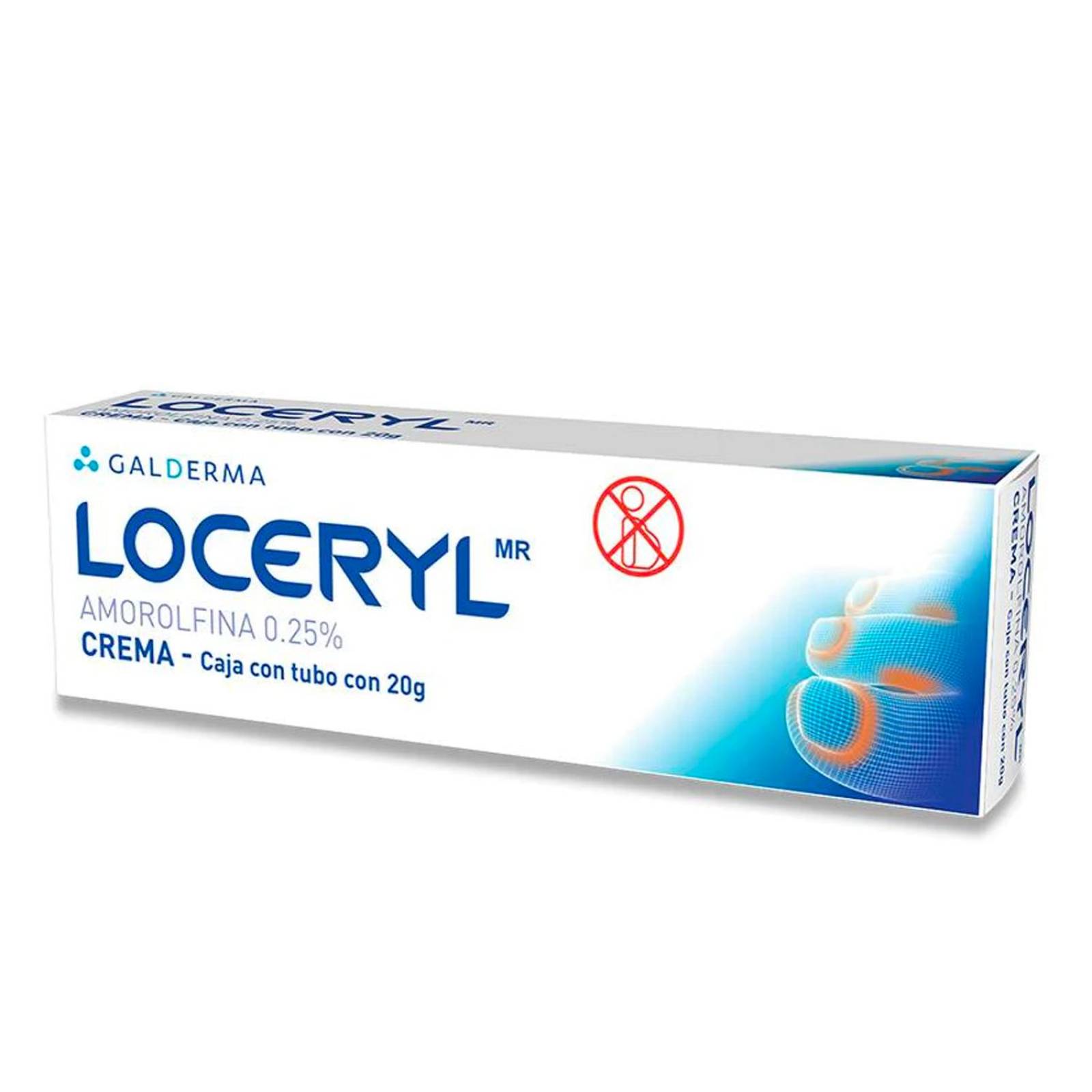 Crema Loceryl Amorolfina 0.25% 20 gr