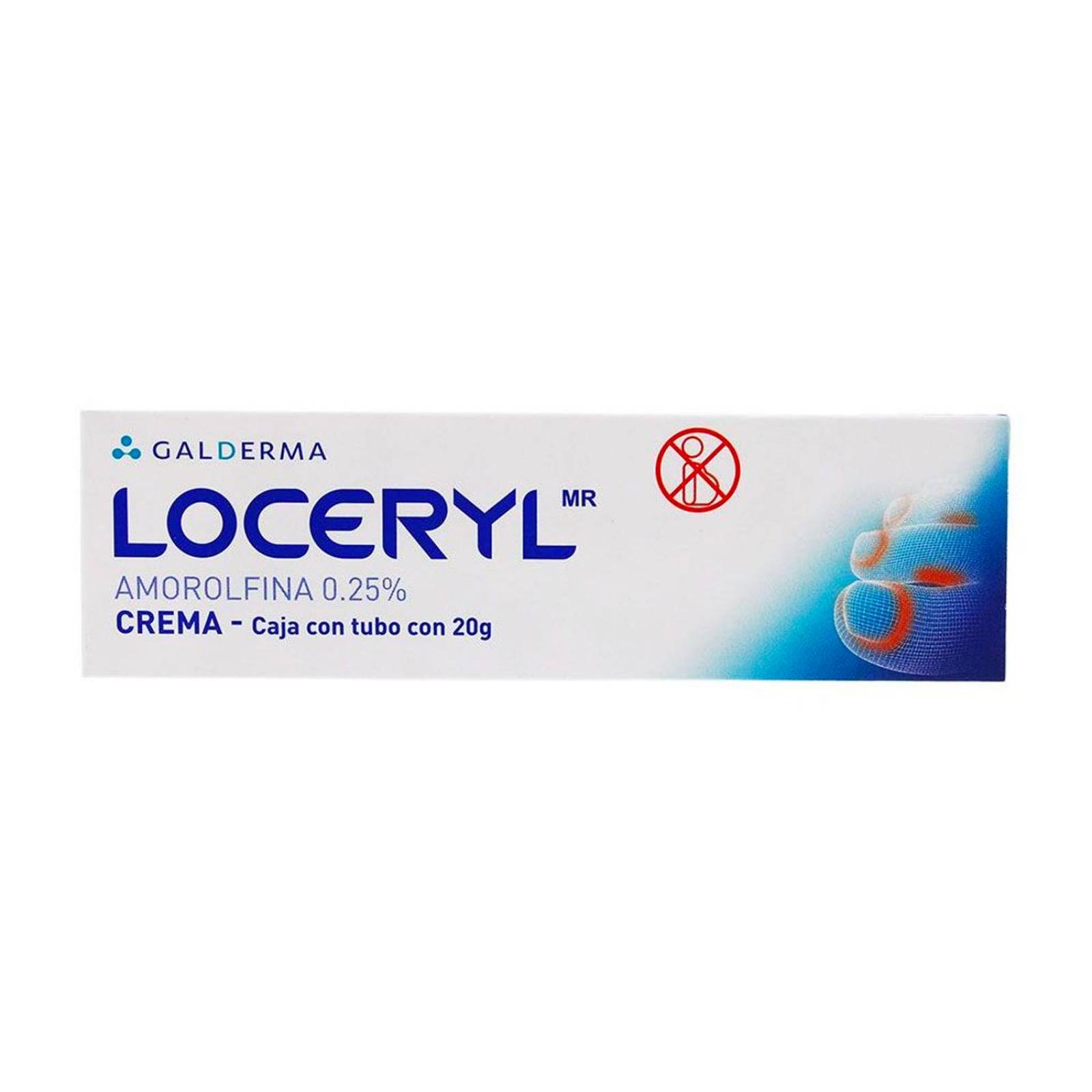 Crema Loceryl Amorolfina 0.25% 20 gr