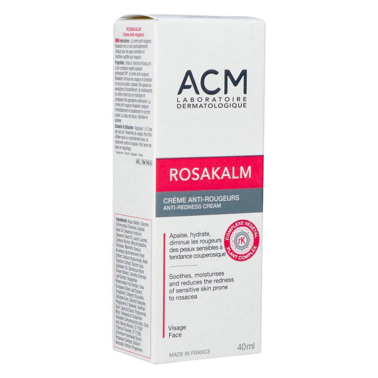 Crema Facial ACM Rosakalm Anti Rojeces 40 ml 