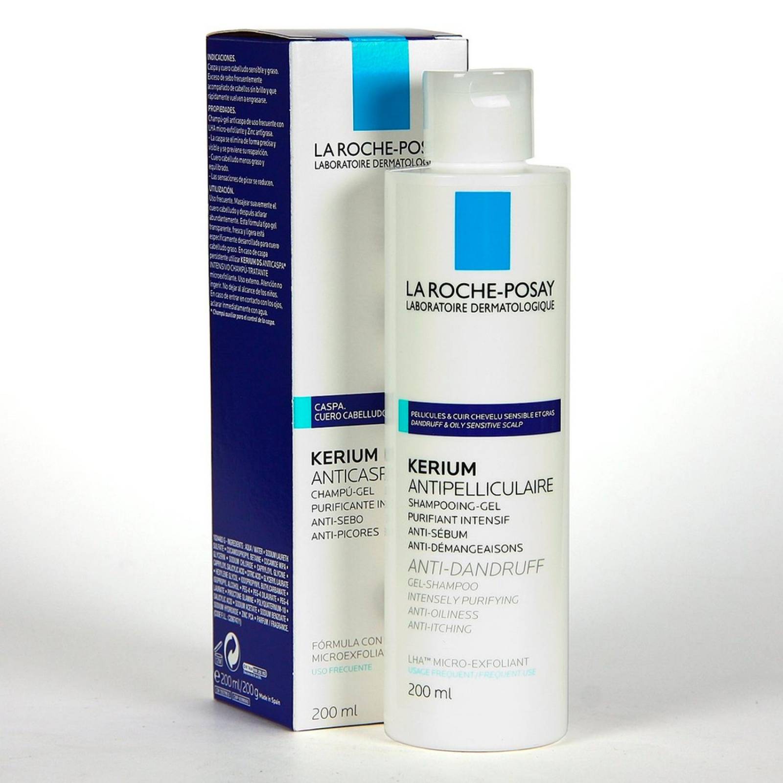 Shampoo Anticaspa La Roche Posay Kerium Caspa Grasa 200 ml