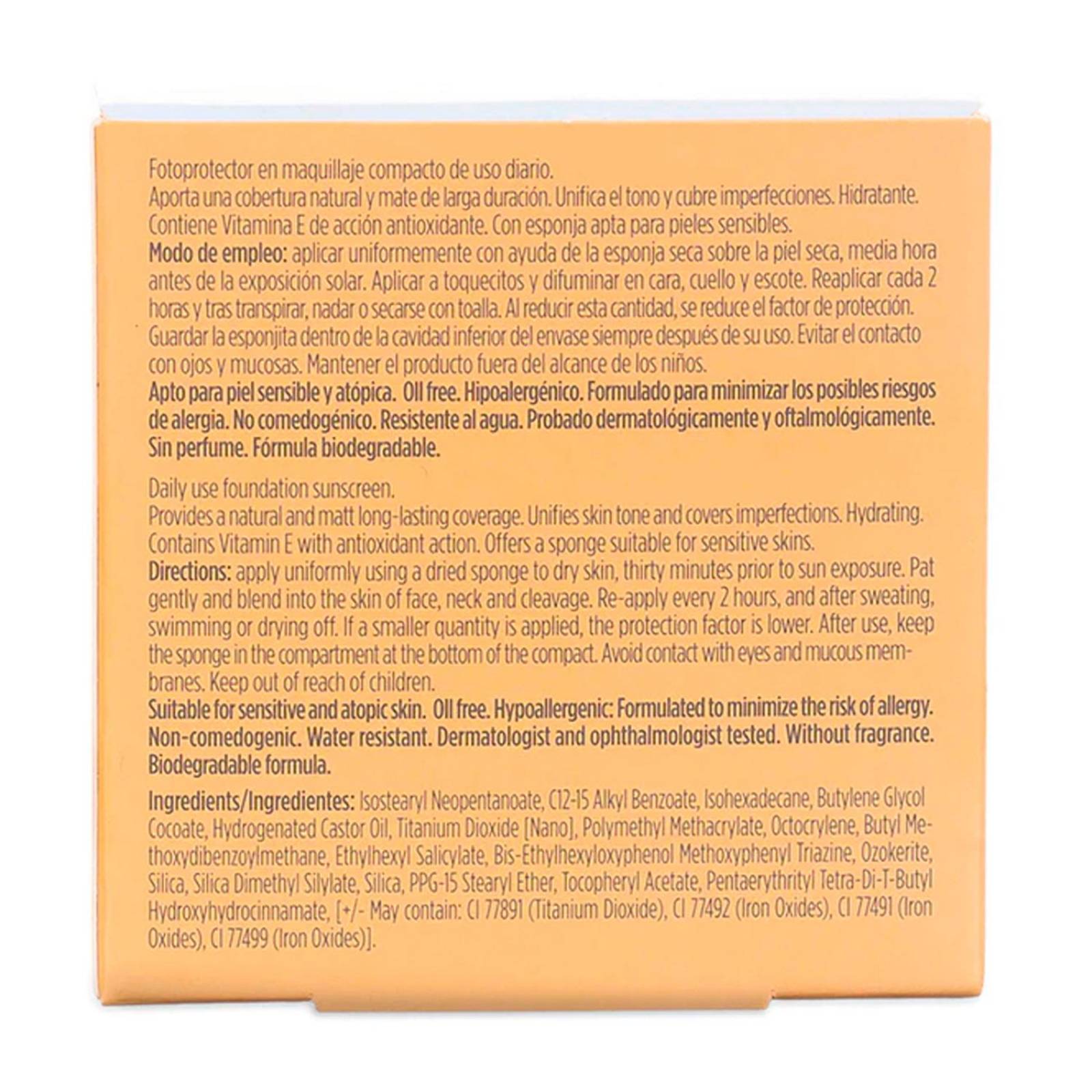 Fotoprotector Compacto Isdin Tono Arena FPS 50+ 10 gr 