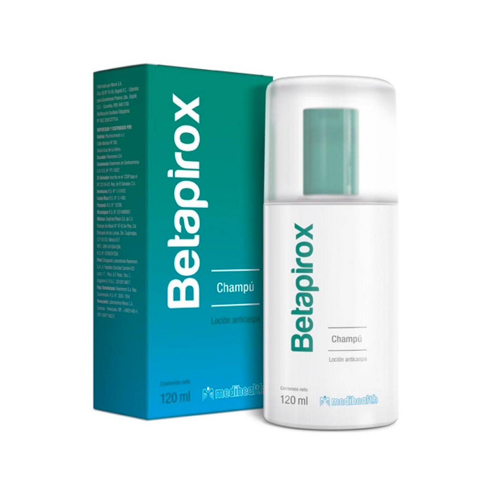 Shampoo Betapirox Anticaspa 120 ml 