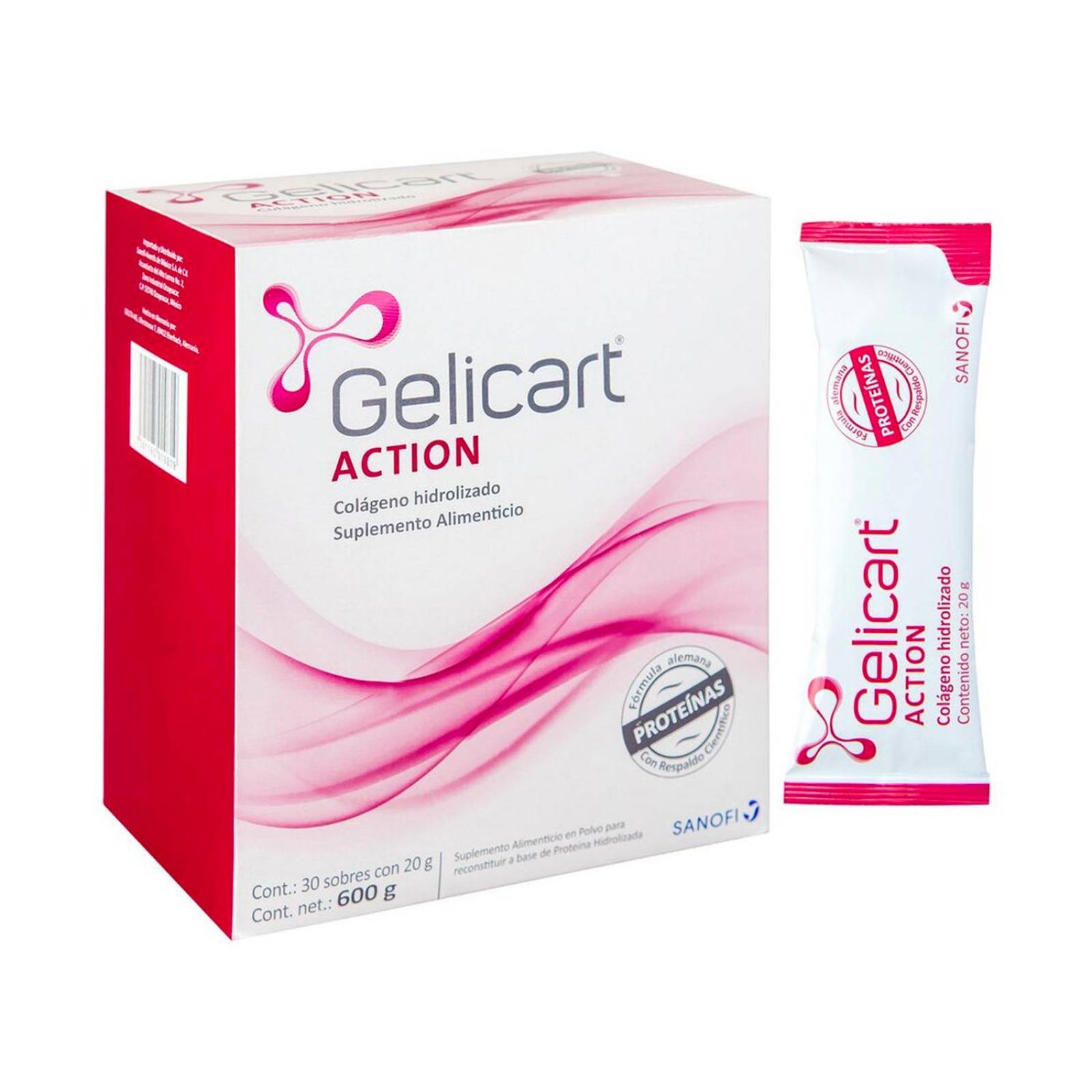 Colágeno Hidrolizado Gelicart Action 30 sobres 
