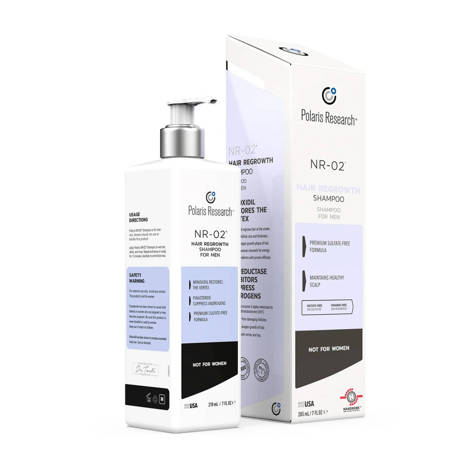 Shampoo Polaris Research NR-02 210 ml 