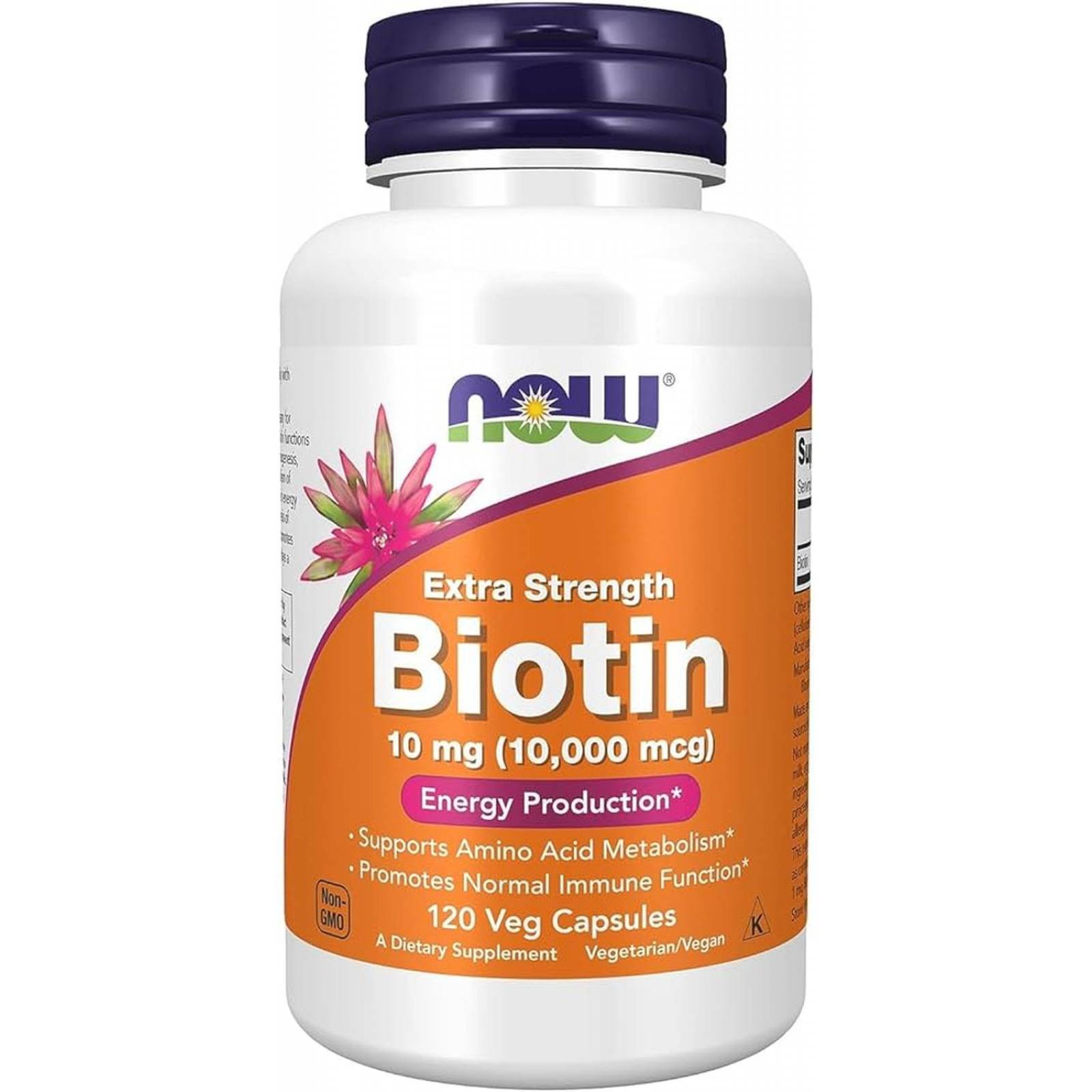 Biotina Now Biotin 10mg 120 Cápsulas 
