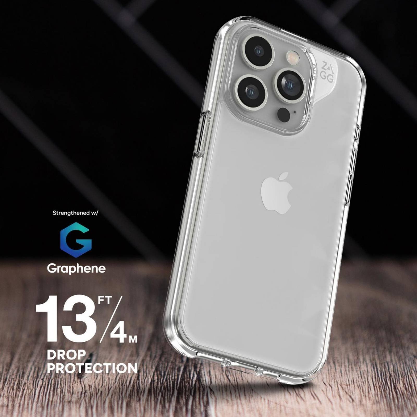 ZAGG Funda Crystal Palace Snap con MagSafe para el iPhone 15 Pro Max