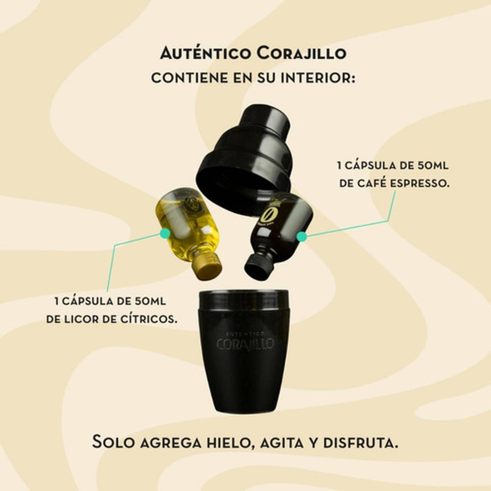 Carajillo Auténtico Corajillo 2 Piezas 200ml 