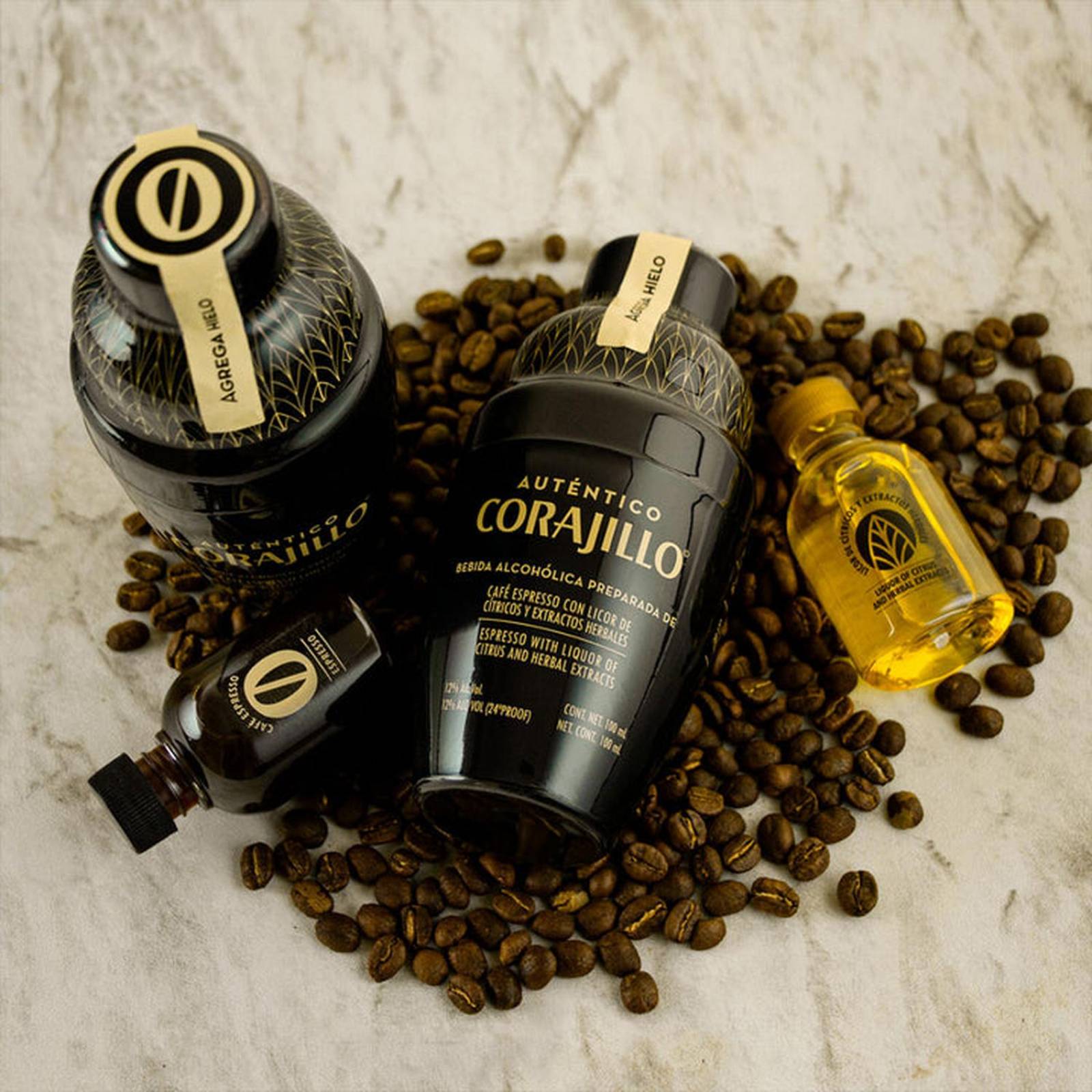 Auténtico Corajillo 10 Piezas 100ml Cada Uno