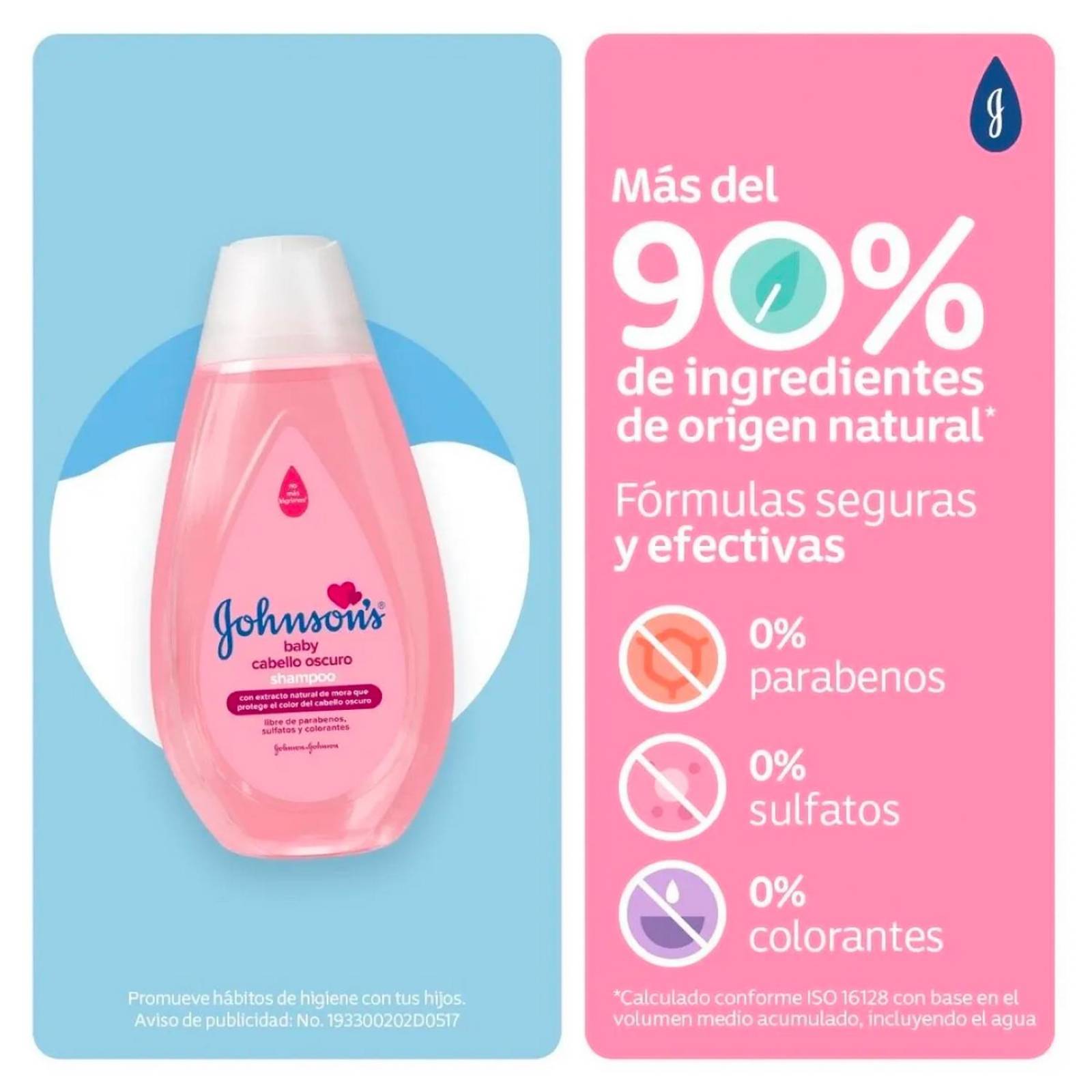 Shampoo Johnson's Baby Cabello Oscuro 200 ml 