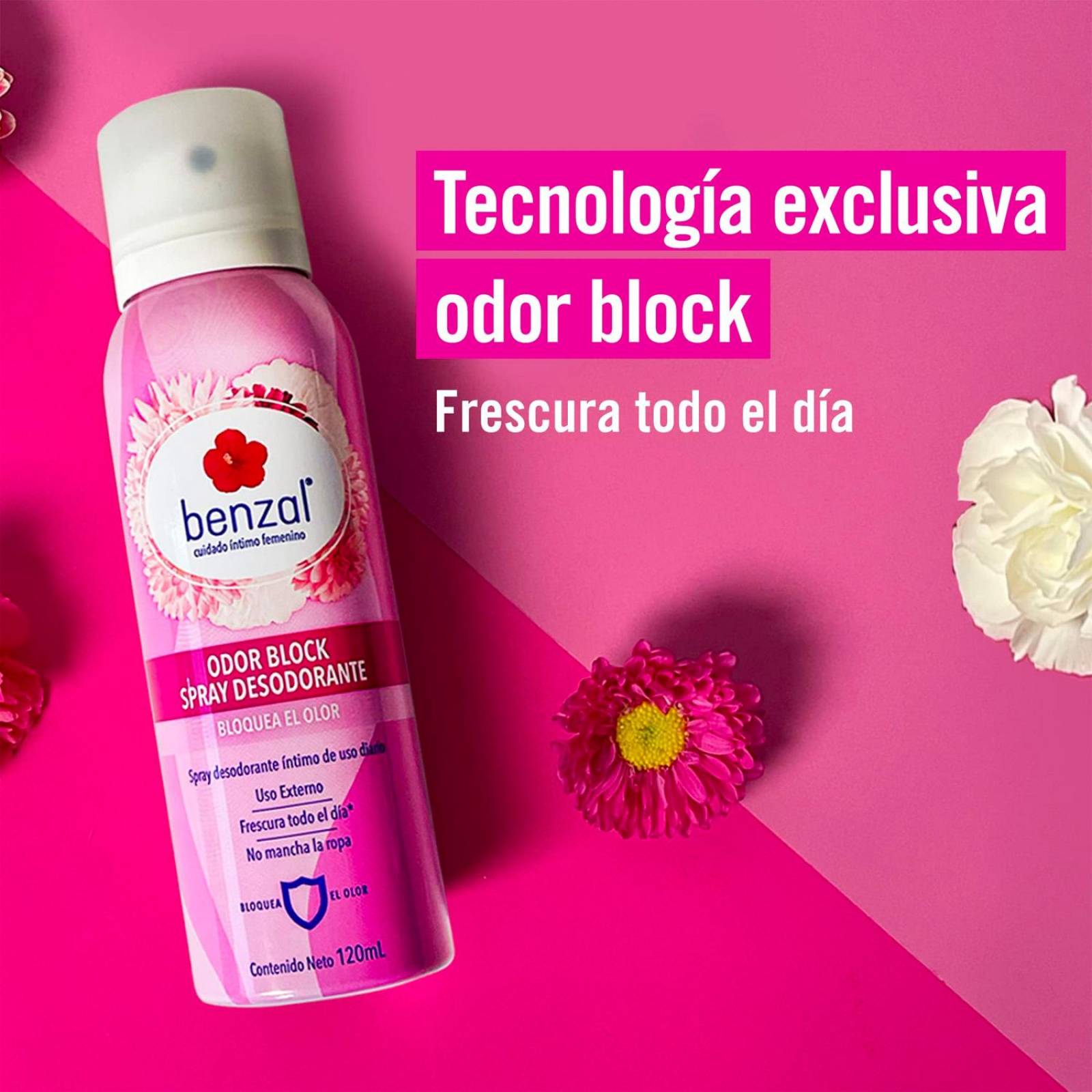 Desodorante Íntimo Benzal Odor Block 60 ml 