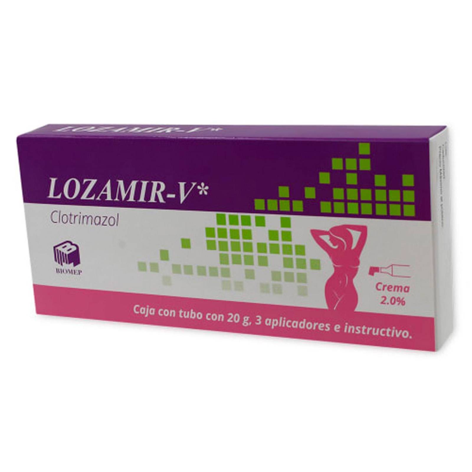 Crema Lozamir-v Clotrimazol 2% 20 gr 
