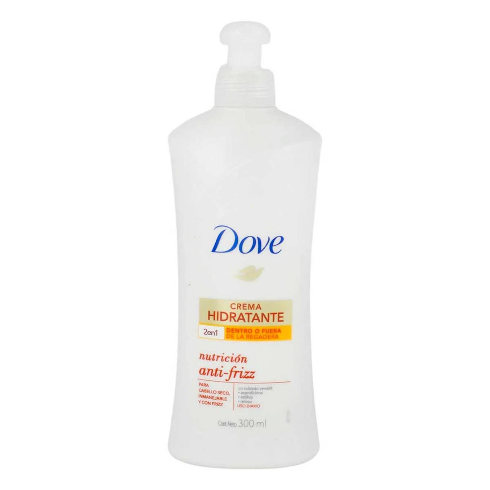 Crema para Peinar Dove Nutrición Antifrizz 300 ml 