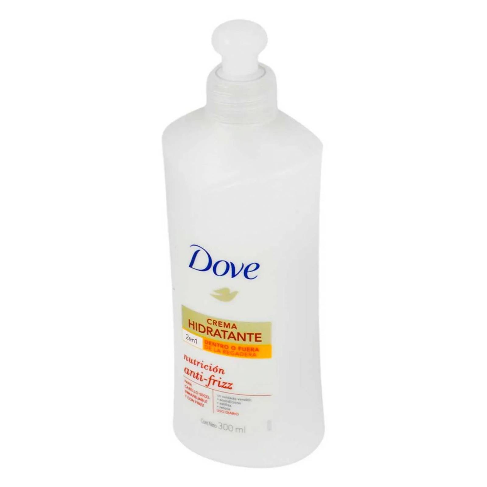 Crema para Peinar Dove Nutrición Antifrizz 300 ml 