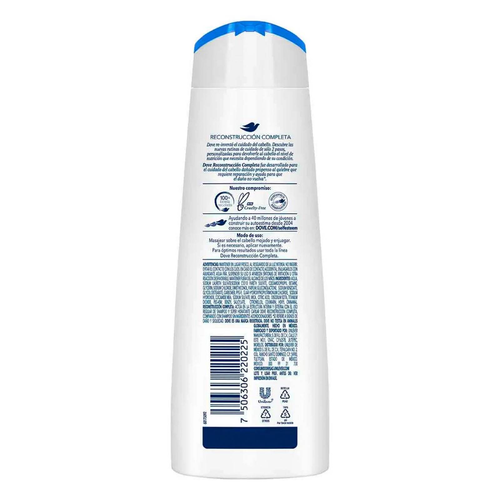 Shampoo Dove Reconstrucción Completa 350 ml
