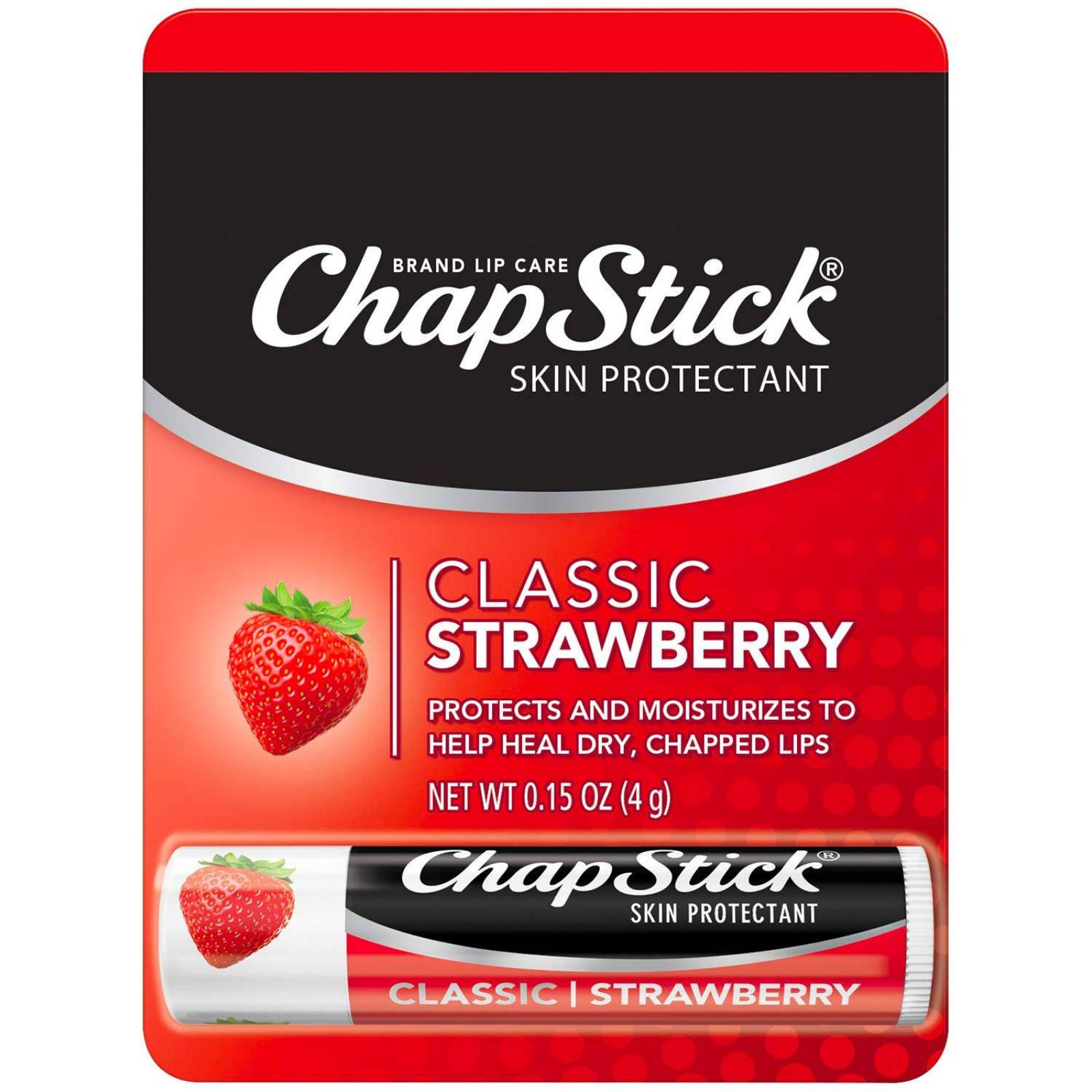 Bálsamo Labial Chap Stick Fresa 4 gr 