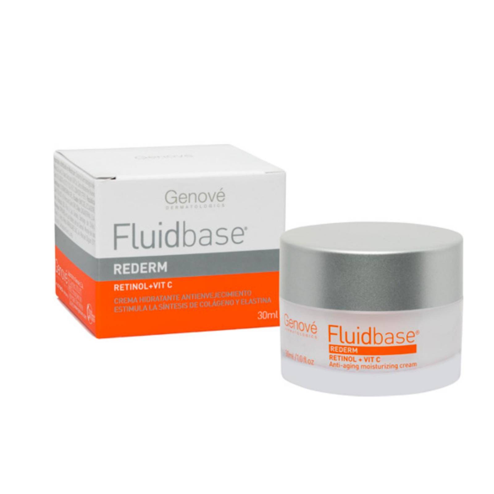 Crema Hidratante Genové Fluidbase Retinol + Vitamina C 30 ml 