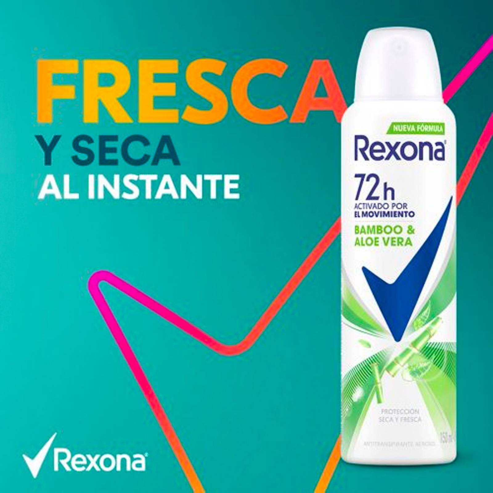 Antitranspirante Rexona Bamboo Aloe Vera 90 gr 