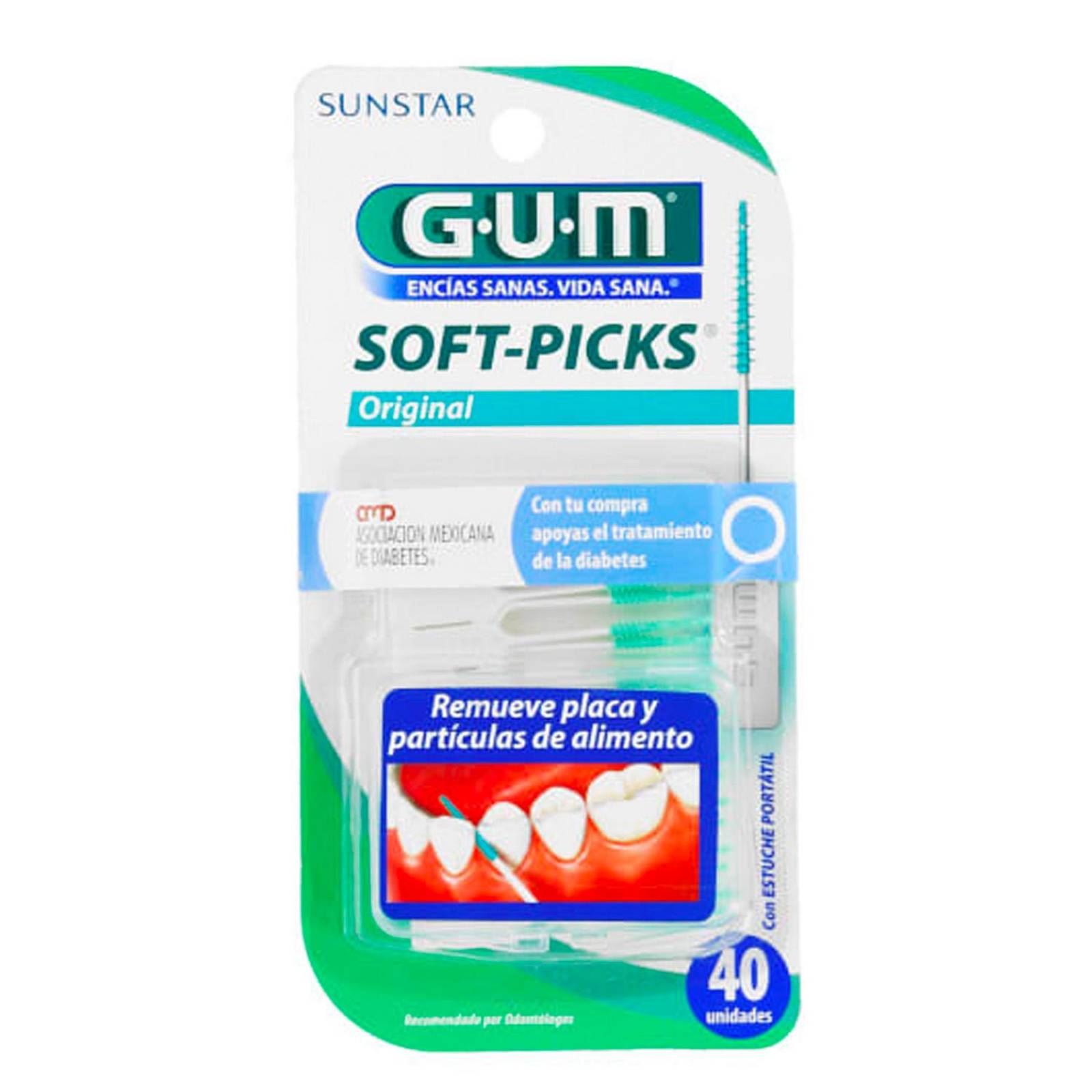 Palillos Interdentales Gum Soft Picks 40 piezas 