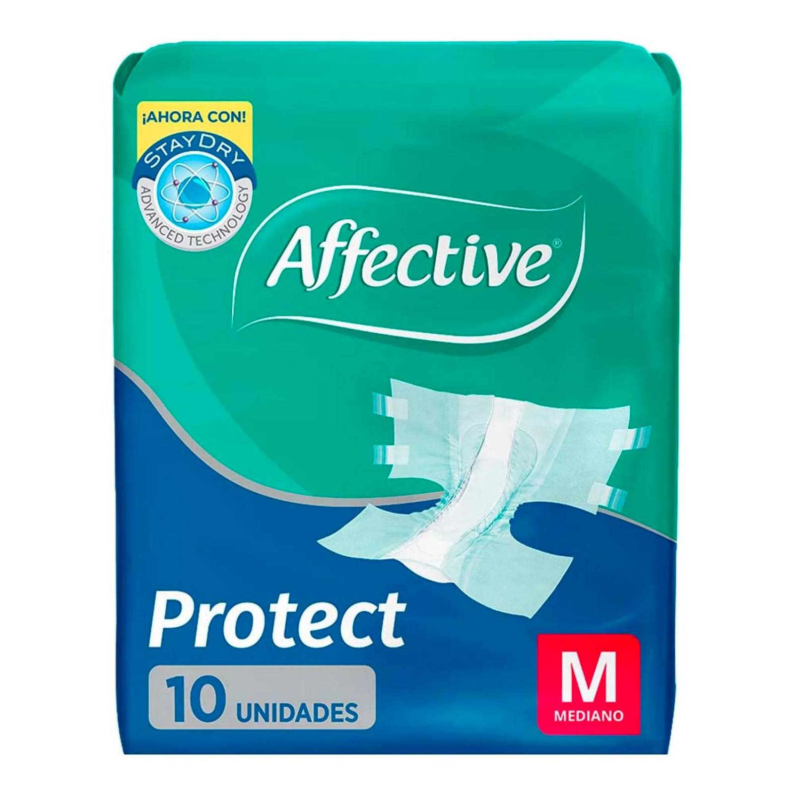 Pañal para Adulto Affective Active Mediano 10 piezas 